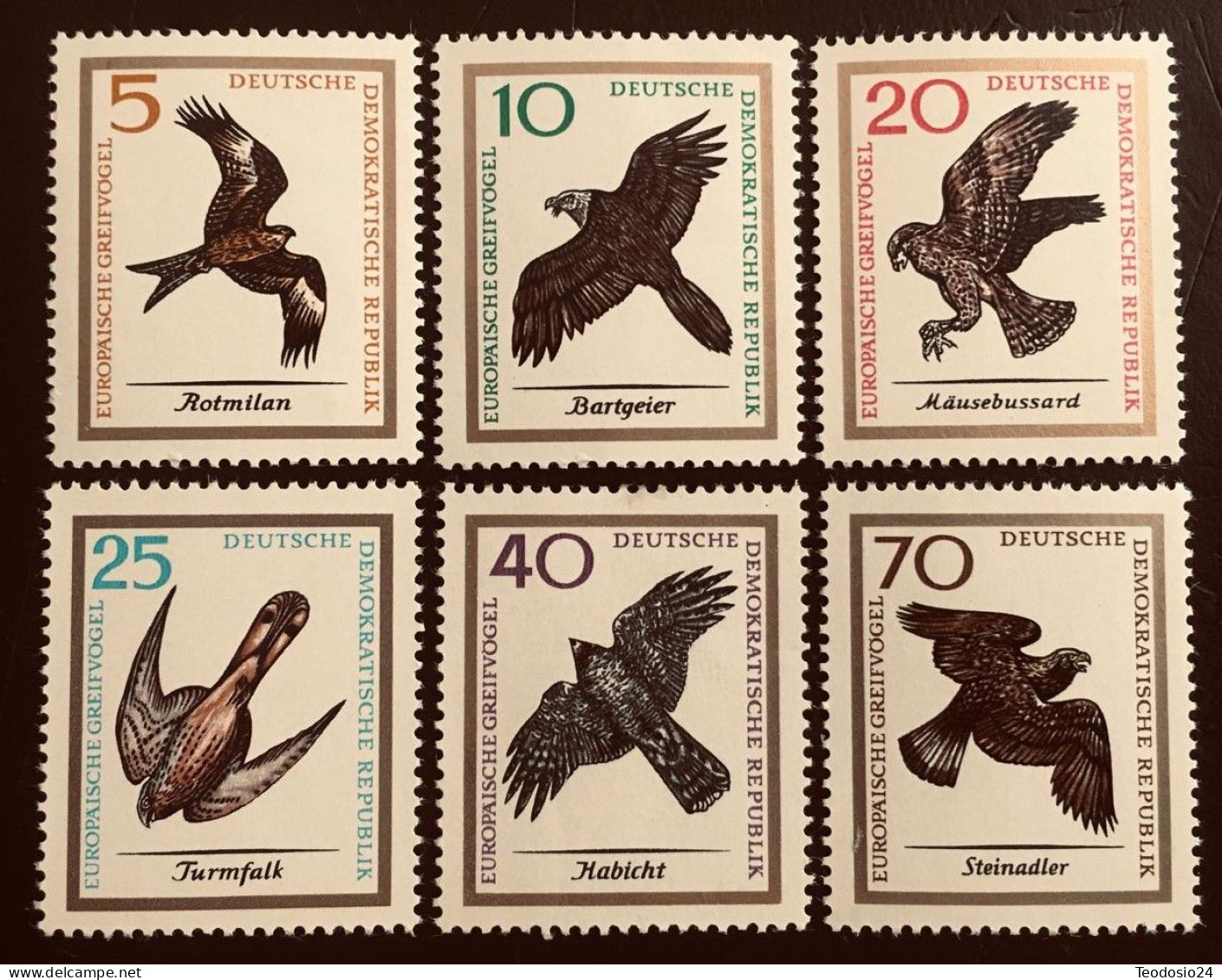 DDR 1965  MI 1147 A 1152 ** Pajaros - Unused Stamps