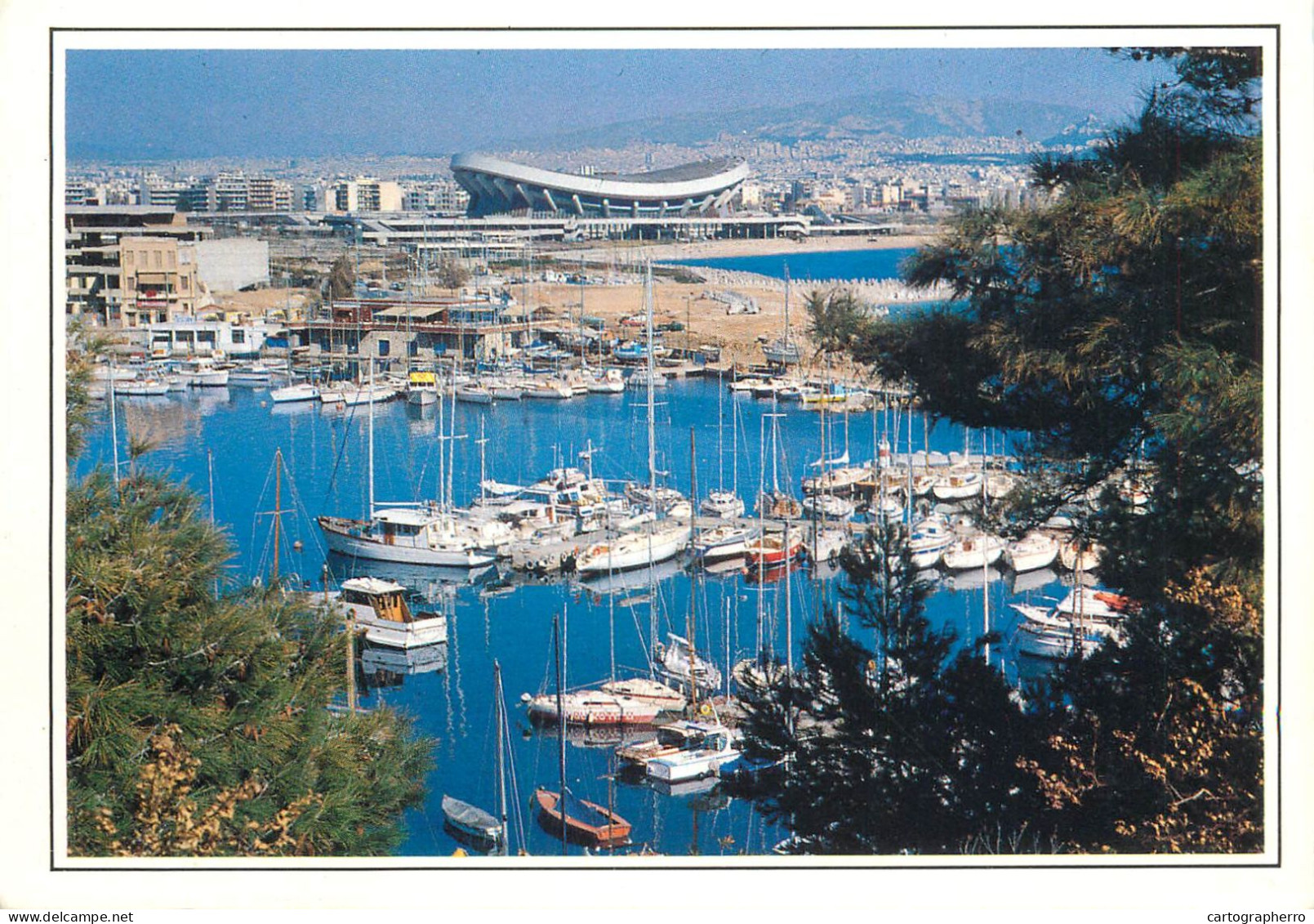 Navigation Sailing Vessels & Boats Themed Postcard Pireus Mikrolimano - Zeilboten
