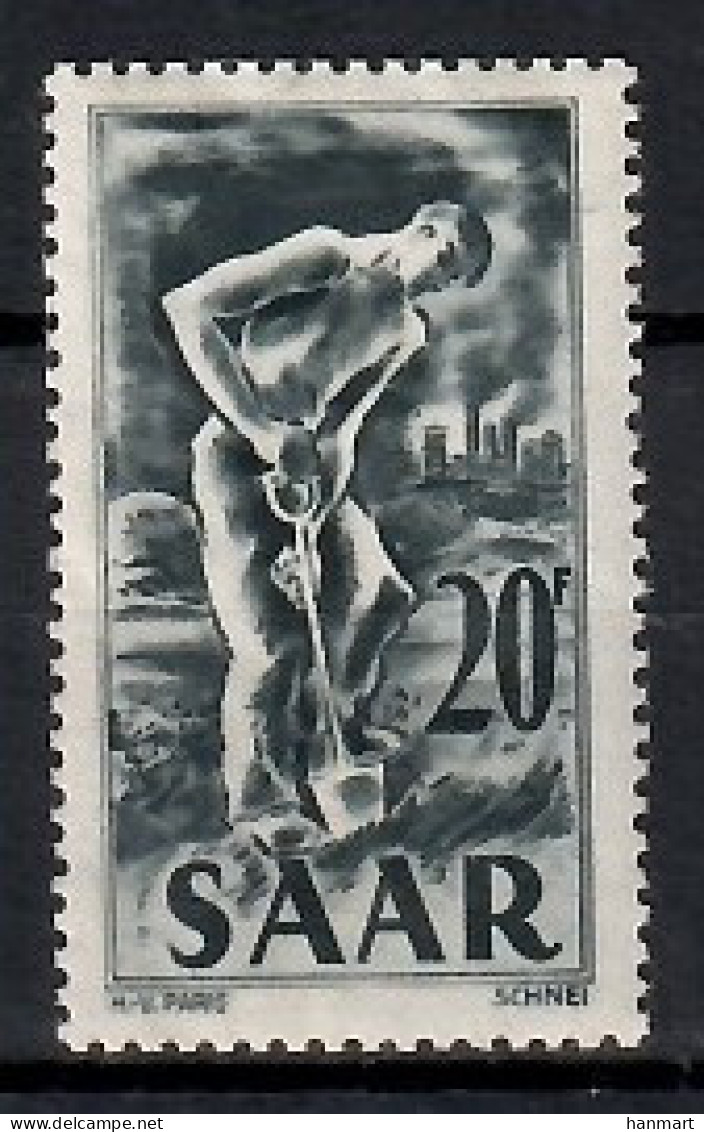 Germany, Saarland 1950 Mi 283 MNH  (LZE5 SAA283) - Landbouw