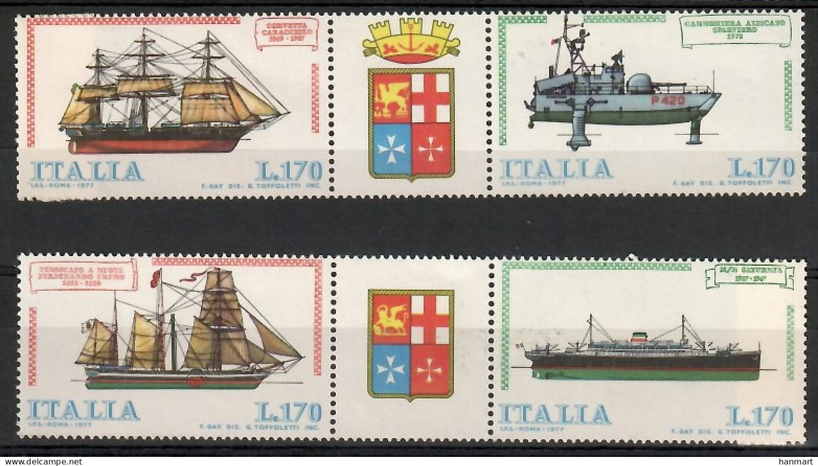 Italy 1977 Mi 1579-1582 MNH  (ZE2 ITAdre1579-1582) - Sellos