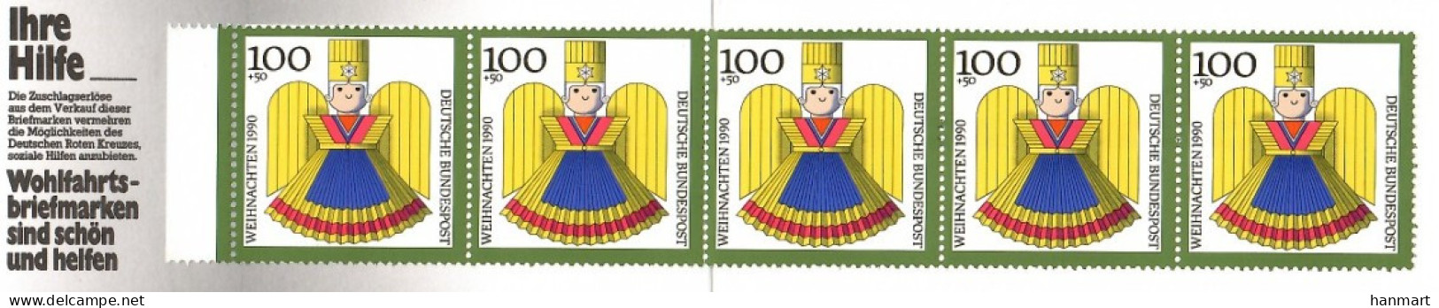 Germany, Federal Republic 1990 Mi Mh 1487 MNH  (ZE5 GRMmh1487e) - Weihnachten