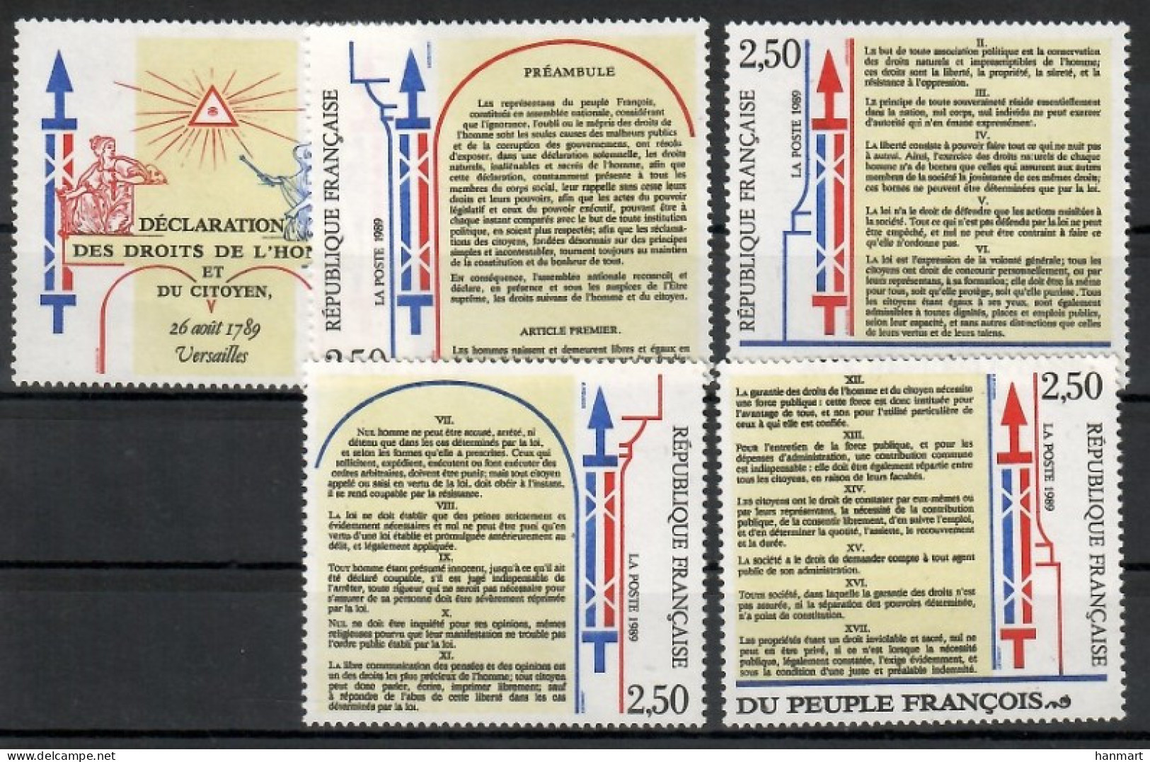 France 1989 Mi 2735-2738 MNH  (ZE1 FRN2735-2738) - Militaria
