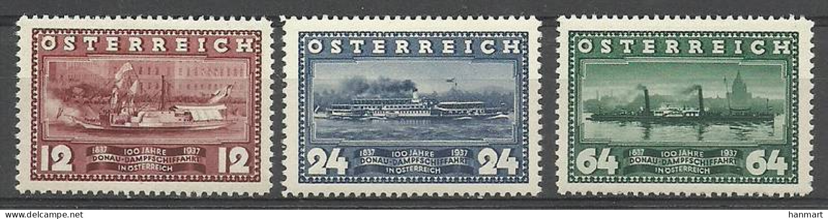 Austria 1937 Mi 639-641 Mh - Mint Hinged  (PZE1 AST639-641) - Otros & Sin Clasificación