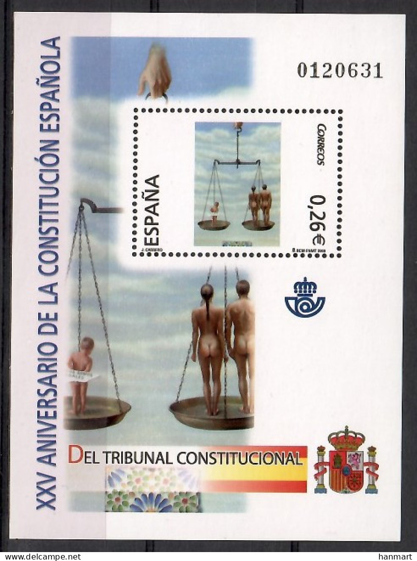 Spain 2003 Mi Block 131 MNH  (ZE1 SPNbl131) - Briefmarken