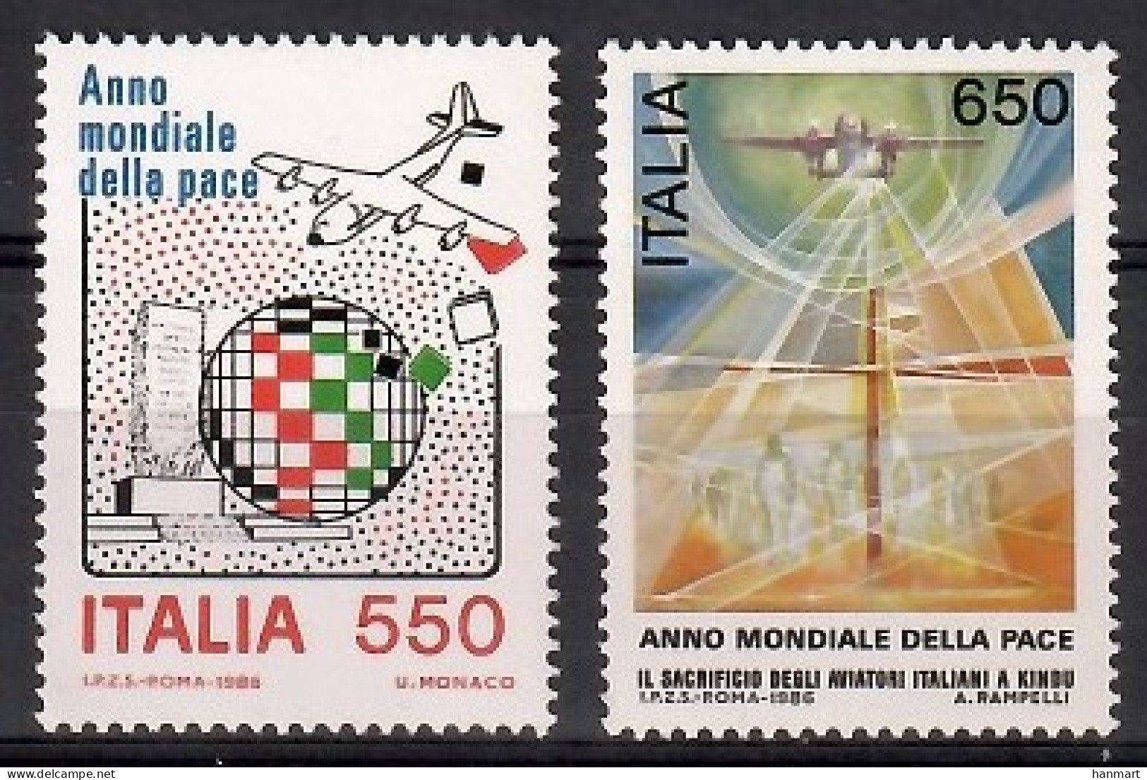 Italy 1986 Mi 1998-1999 MNH  (ZE2 ITA1998-1999) - Otros