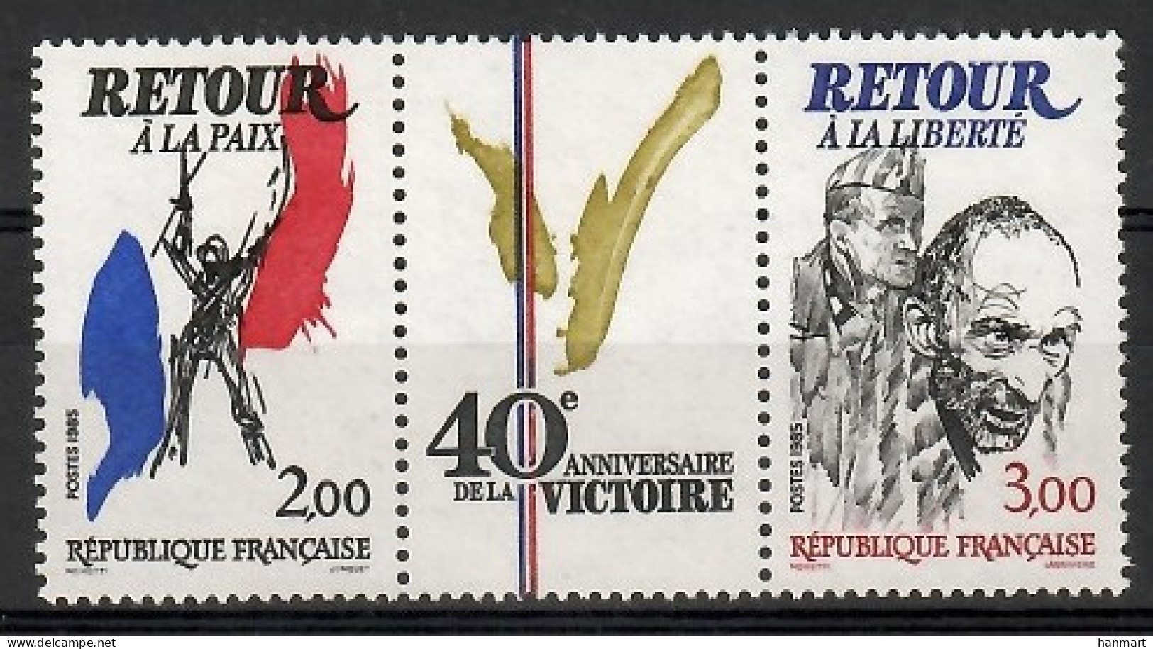 France 1985 Mi 2499-2500 MNH  (ZE1 FRNdre2499-2500) - Autres