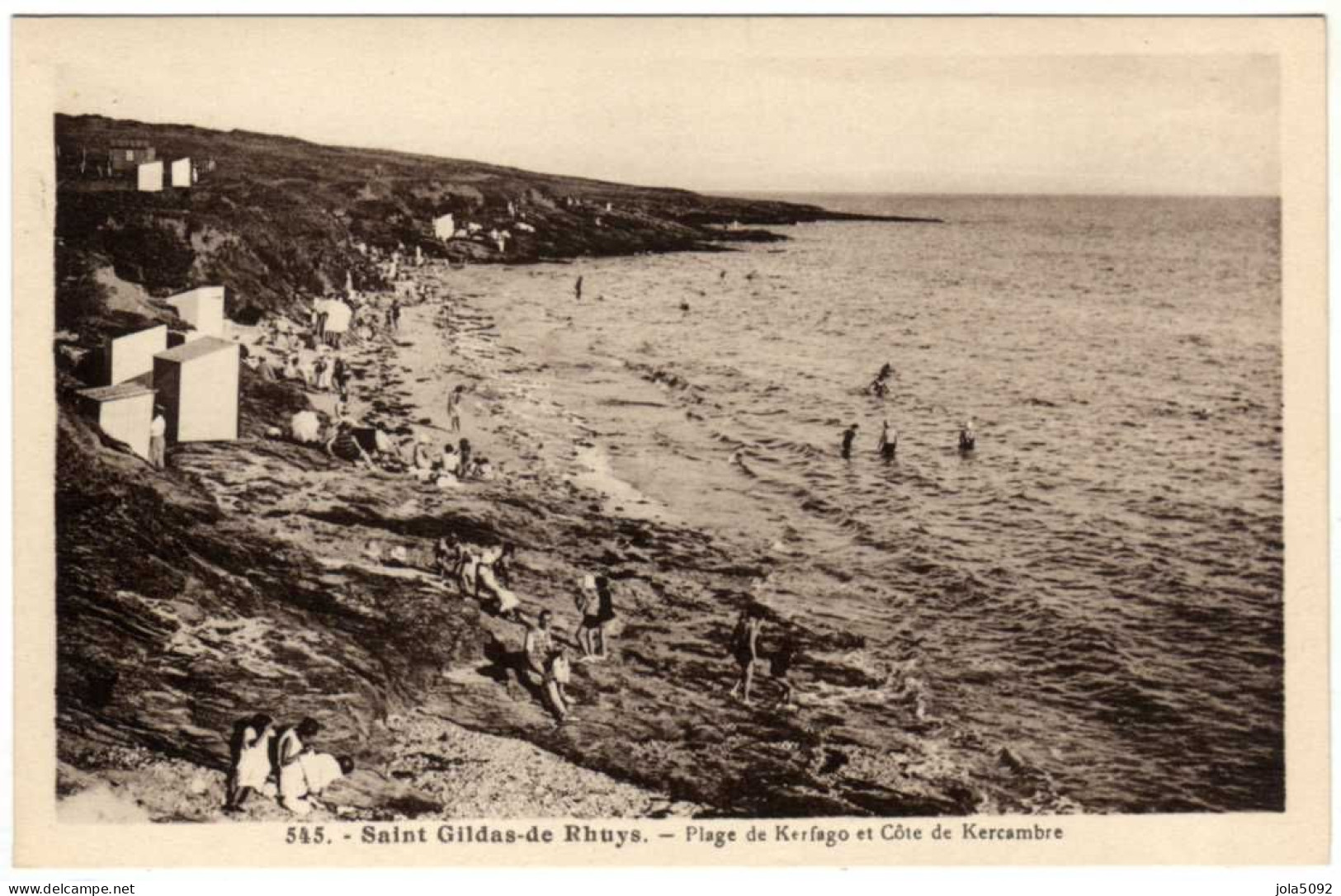 56 / SAINT-GILDAS-DE-RHUYS - Plage De Kerfago Et Côte De Kercambre - Sonstige & Ohne Zuordnung