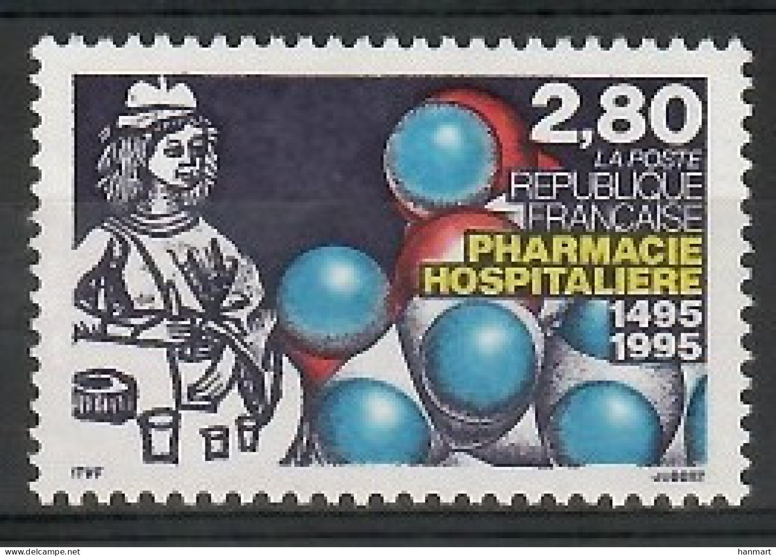 France 1995 Mi 3110 MNH  (ZE1 FRN3110) - Médecine