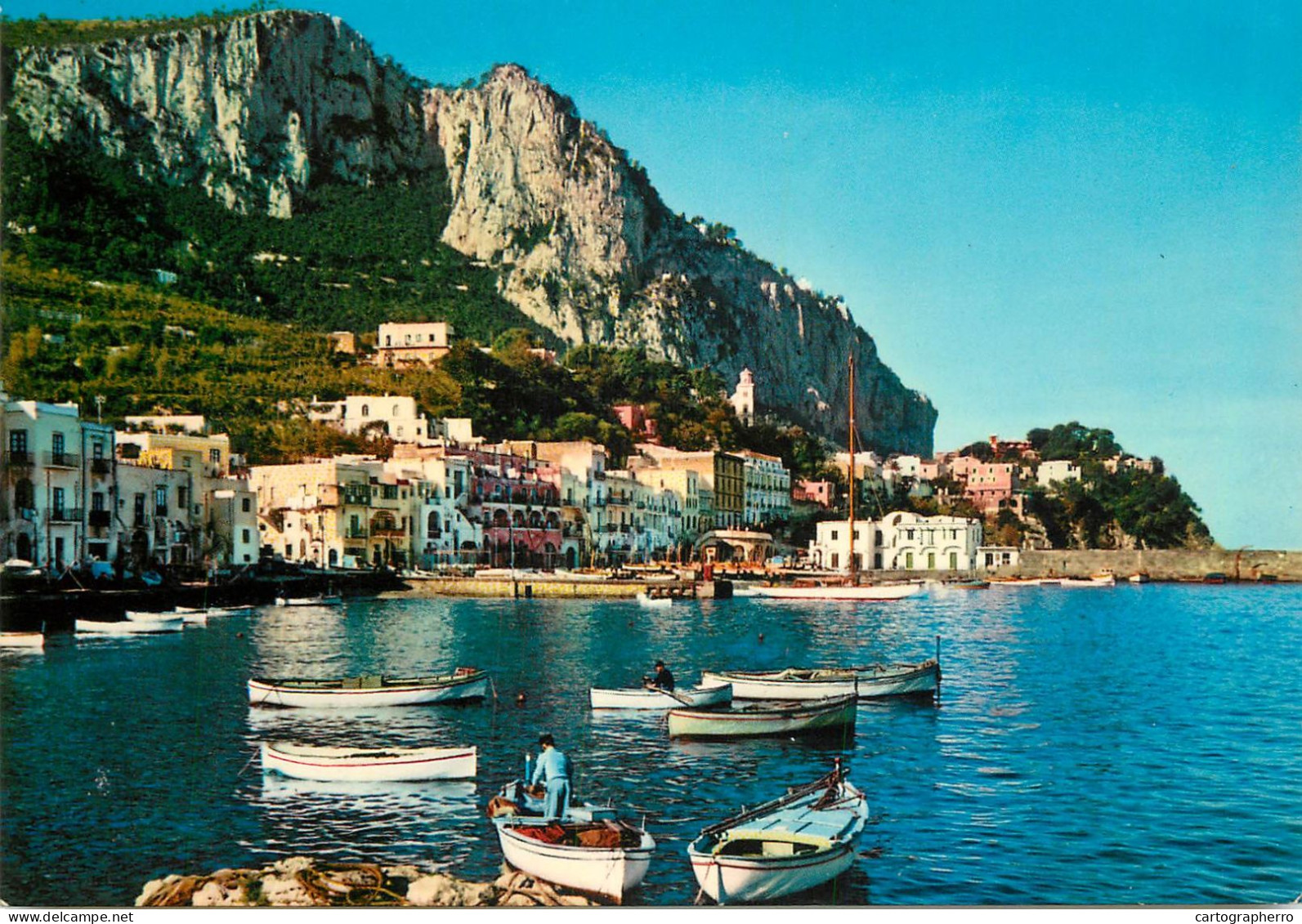 Navigation Sailing Vessels & Boats Themed Postcard Capri Marina Grande - Voiliers