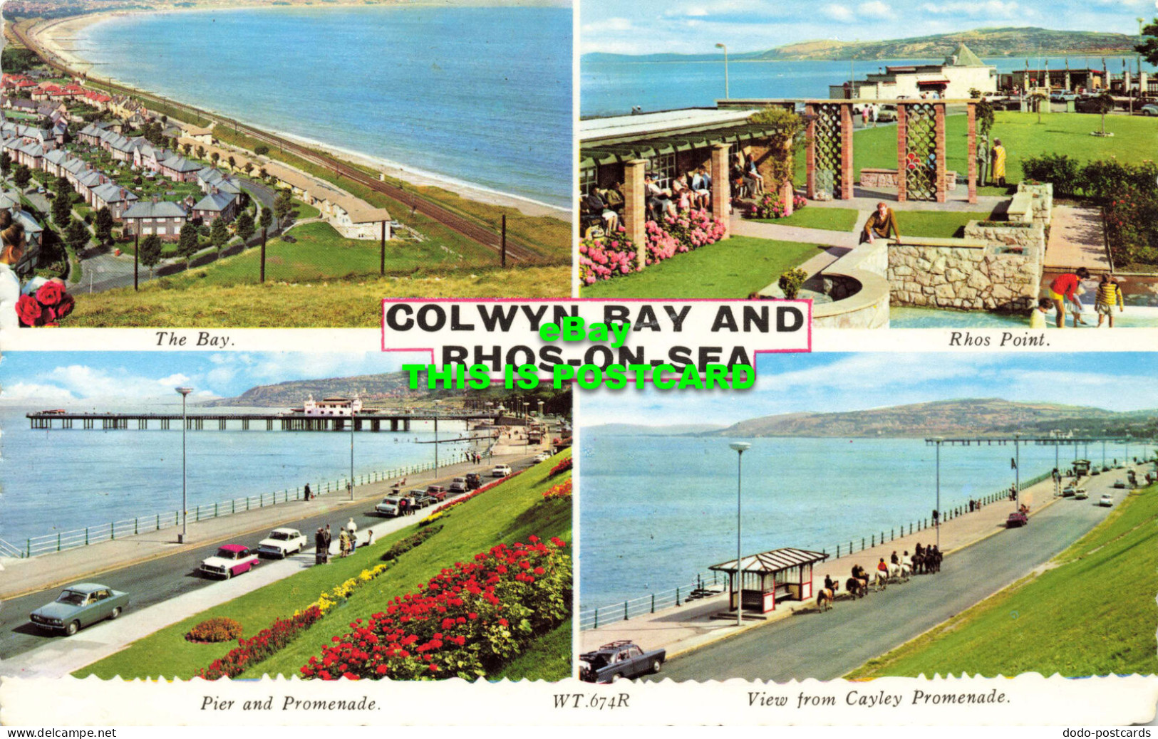 R571460 Colwyn Bay And Rhos On Sea. WT.674R. Valentine. 1969. Multi View - World