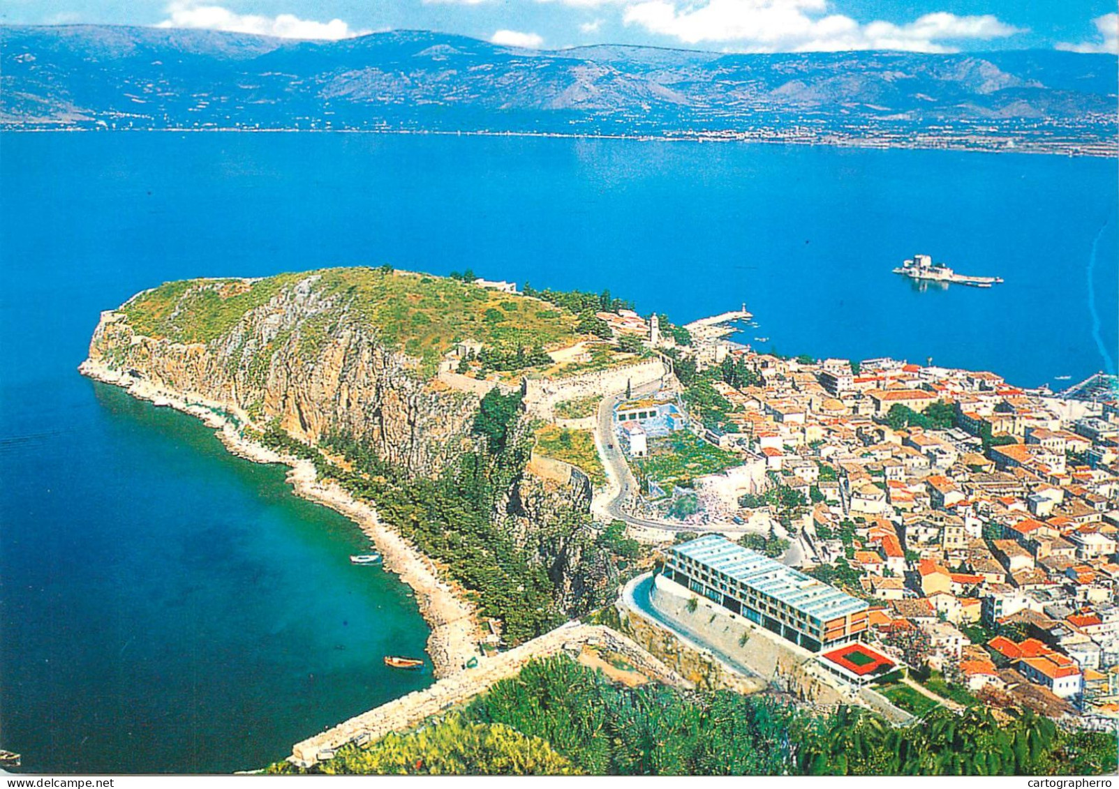 Navigation Sailing Vessels & Boats Themed Postcard Nafplion Palamidi - Voiliers