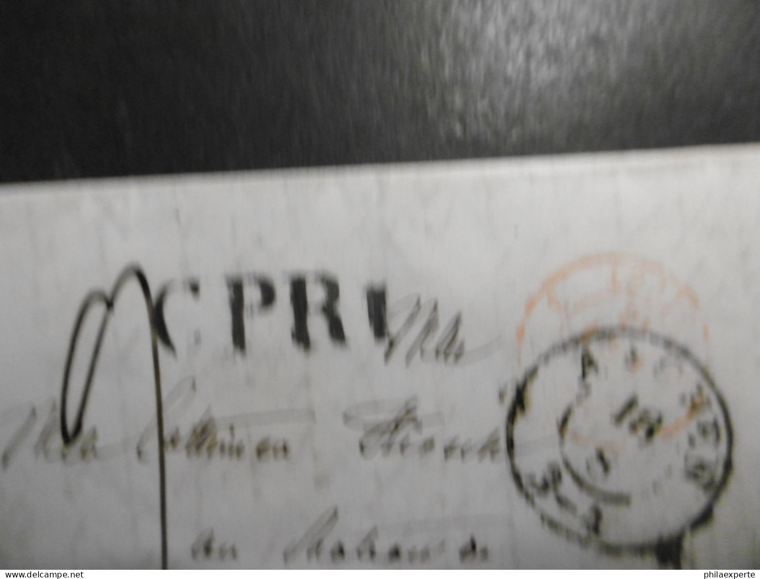 Preußen Vorphila Faltbrief+Inhalt (12x6cm) CP RI(Rayon 1) DK Aachen 18.8.1844 Nach Paris - Lettres & Documents