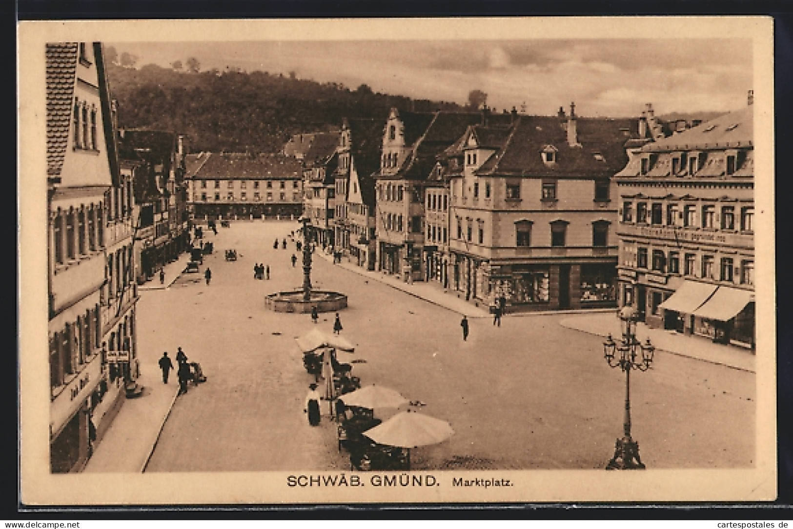 AK Schwäb. Gmünd, Marktplatz  - Schwaebisch Gmünd