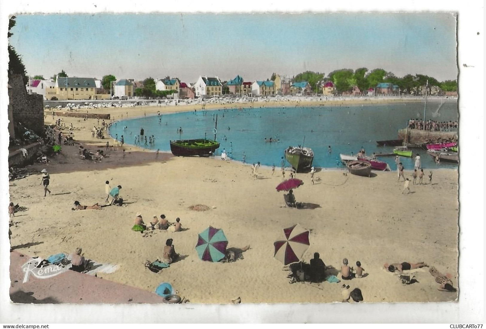 Lorient  (56) : Vue Générale Du Quartier De Plage De Larmor En 1960 (animé) PF. - Lorient