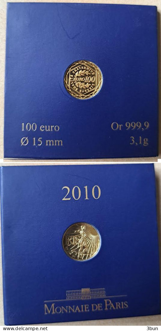 100 Euro Or Série : La Semeuse En Marche MdP 2010 - France