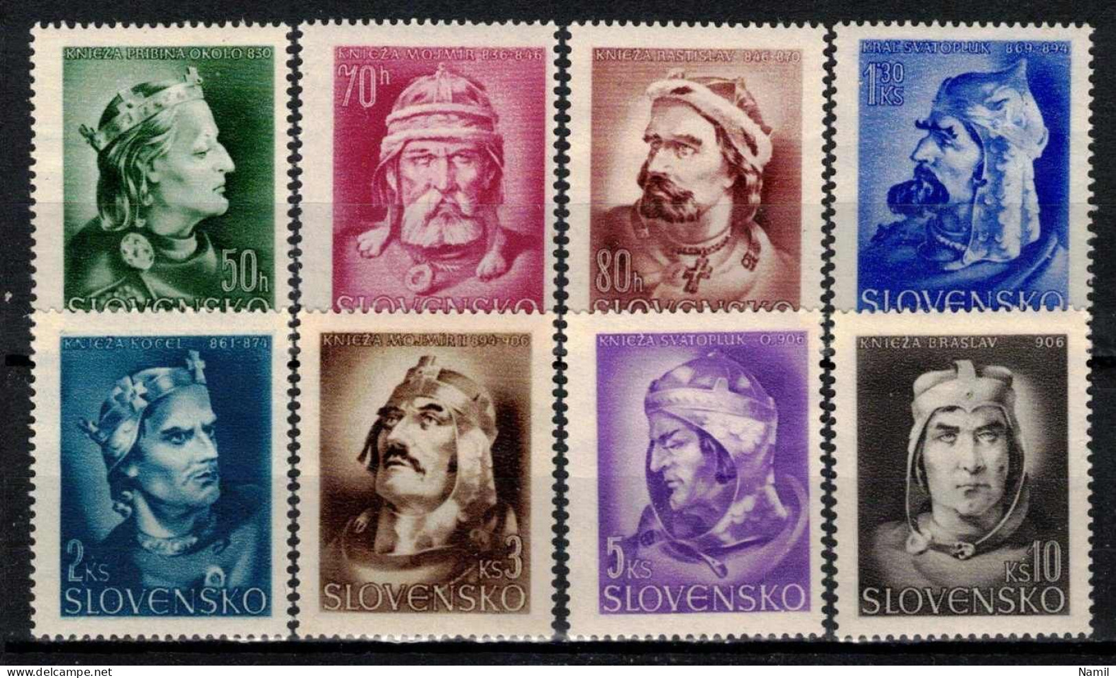 Slovaquie 1944 Mi 134-41 (Yv 100-107), (MNH)** - Ungebraucht