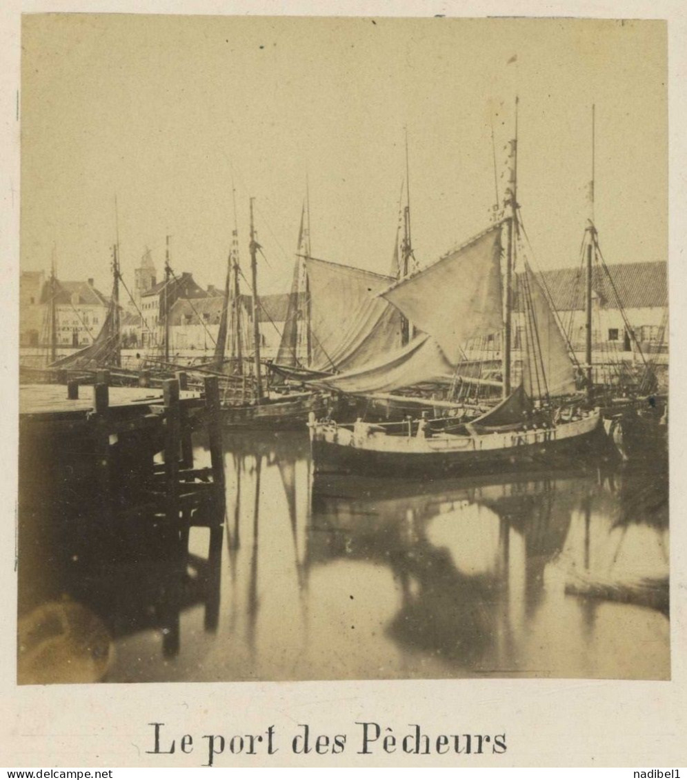 Belgique . Ostende . Oostende . Le Port Des Pêcheurs . 1860-70 . - Old (before 1900)
