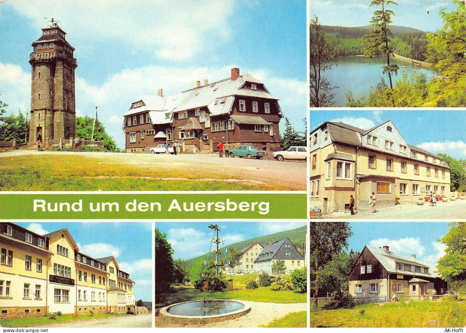 Auersberg - Aussichtsturm Und ""Berghotel Auersberg! 1018 M Mehrbildkarte - Auersberg