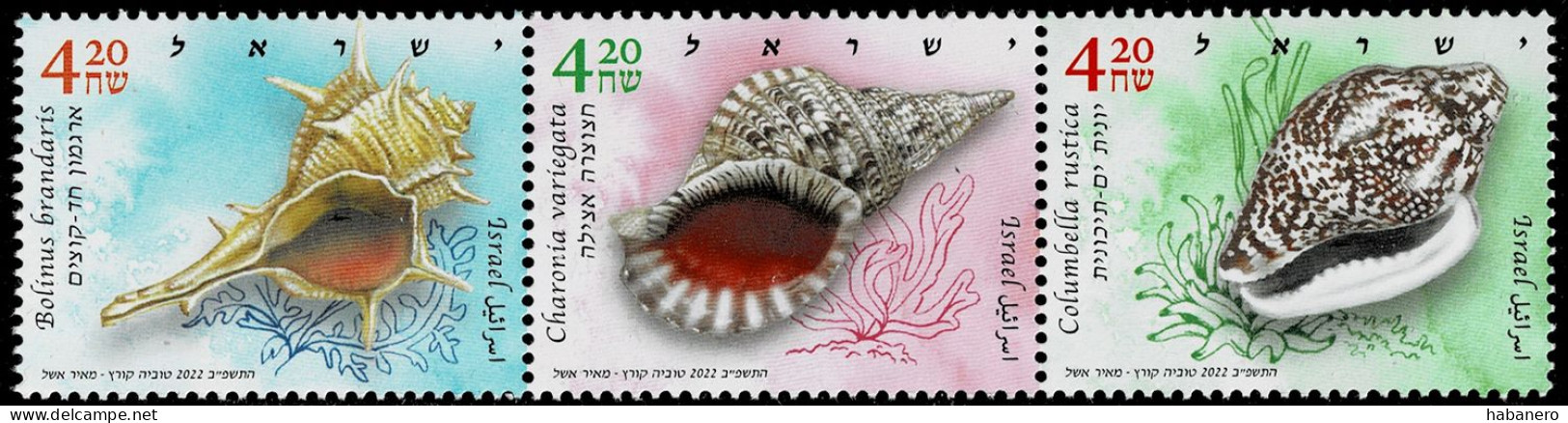 ISRAEL 2022 Mi 2805-2807 CONESHELLS MINT STAMPS ** - Unused Stamps