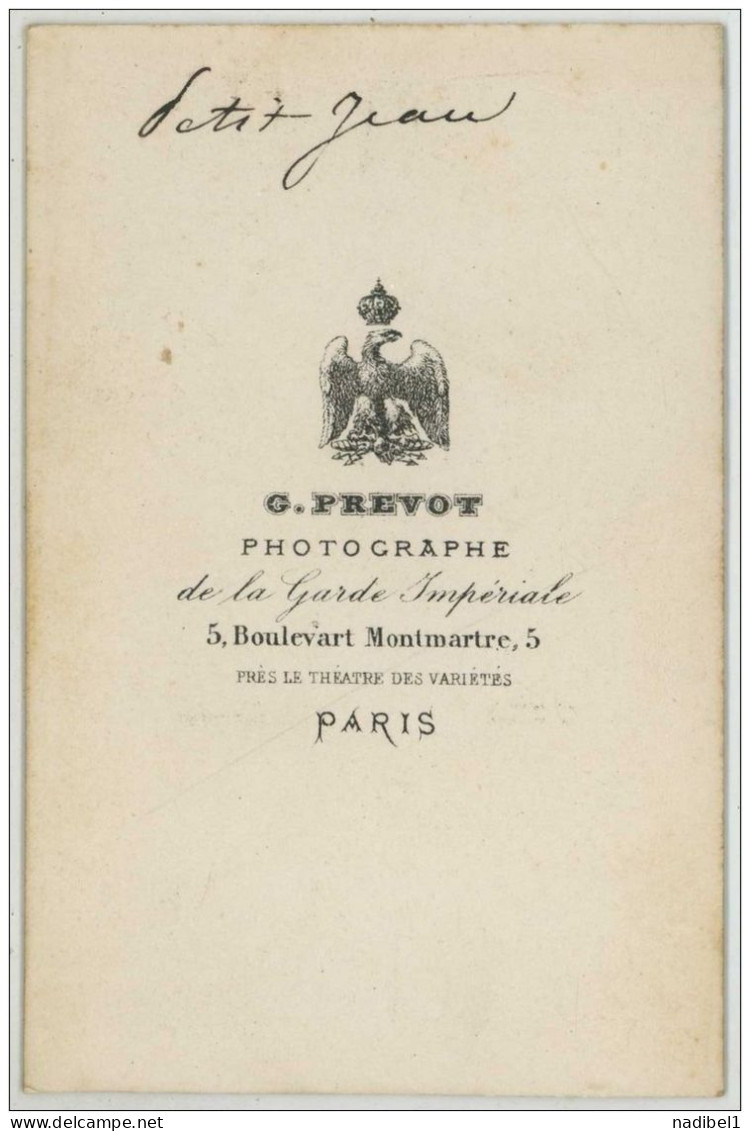 CDV 1860-70 G. Prévôt à Paris . Lieutenant Petit-Jean Des Lanciers De La Garde Impériale . - Old (before 1900)