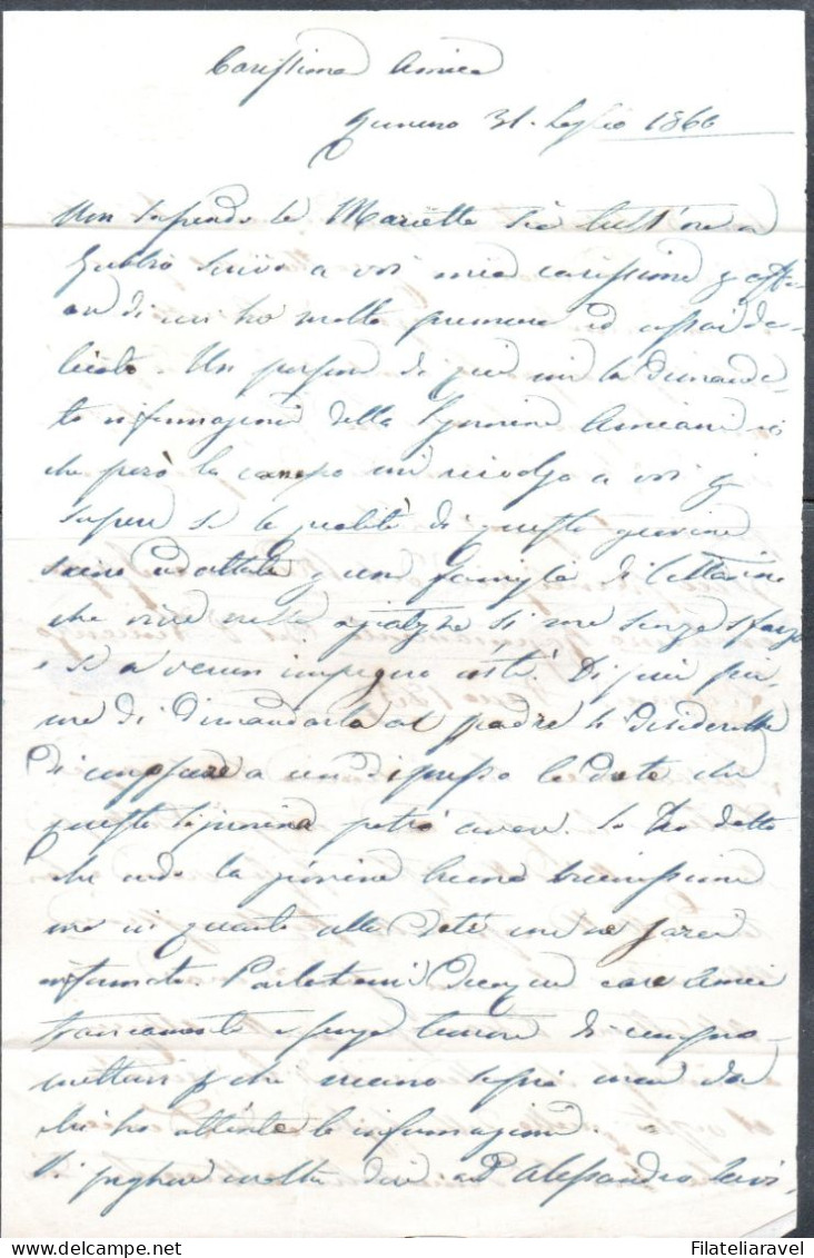 ASI -  STATO PONTIFICIO - 1852  N. 2 Lettere Catalogo Sassone 3 E 3A - Estados Pontificados