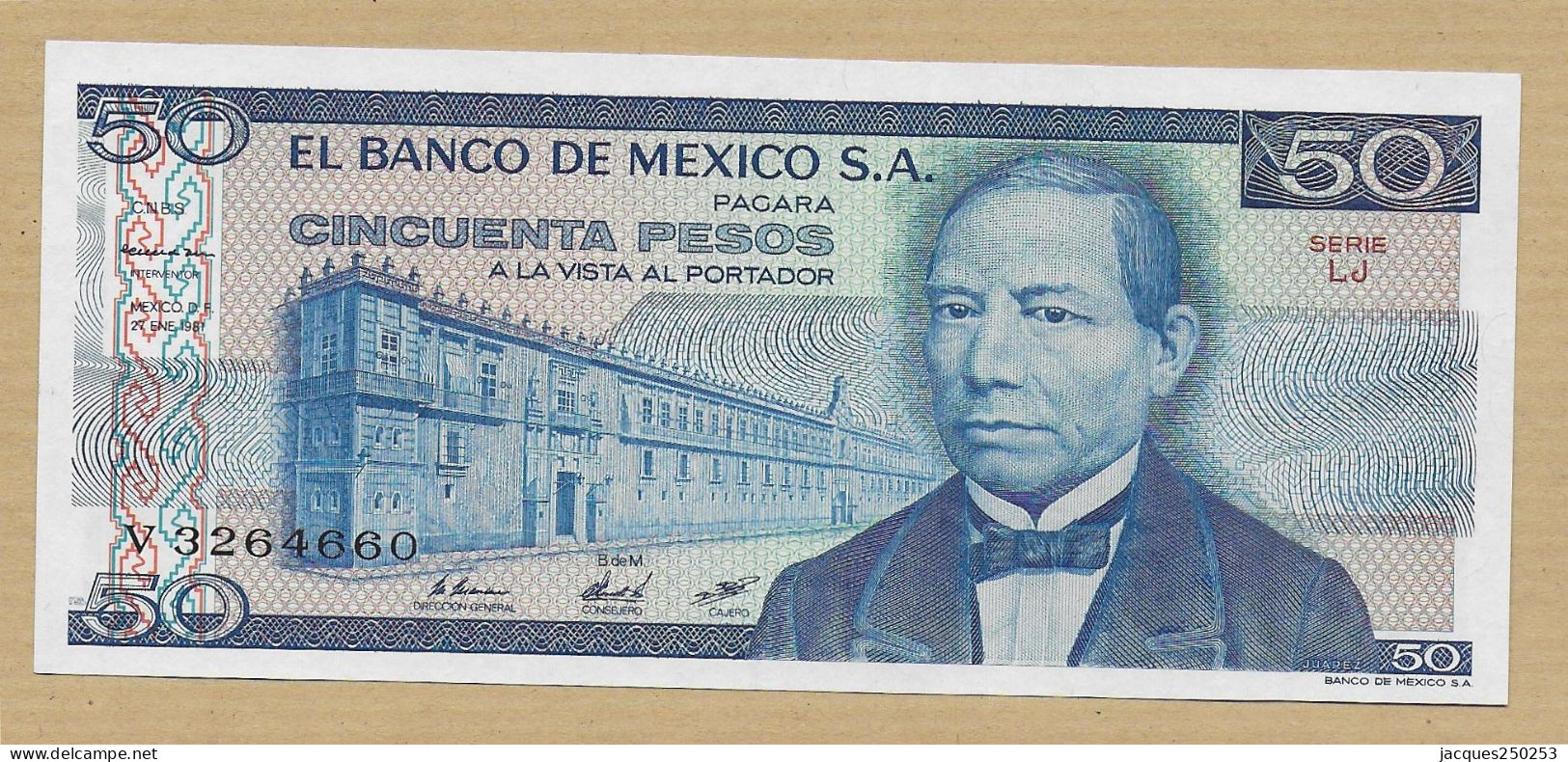 50 PESOS 1981 NEUF - Mexiko