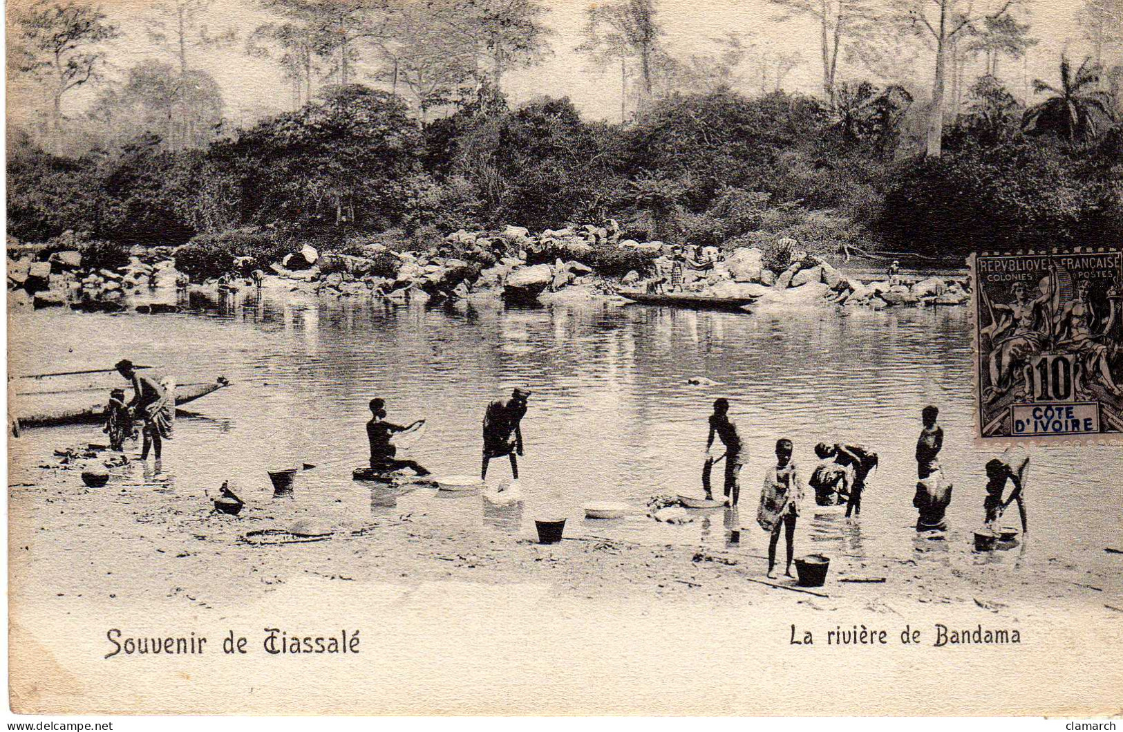 COTE D'IVOIRE-Souvenir De Tiassalé-La Rivière De Bandama - Elfenbeinküste