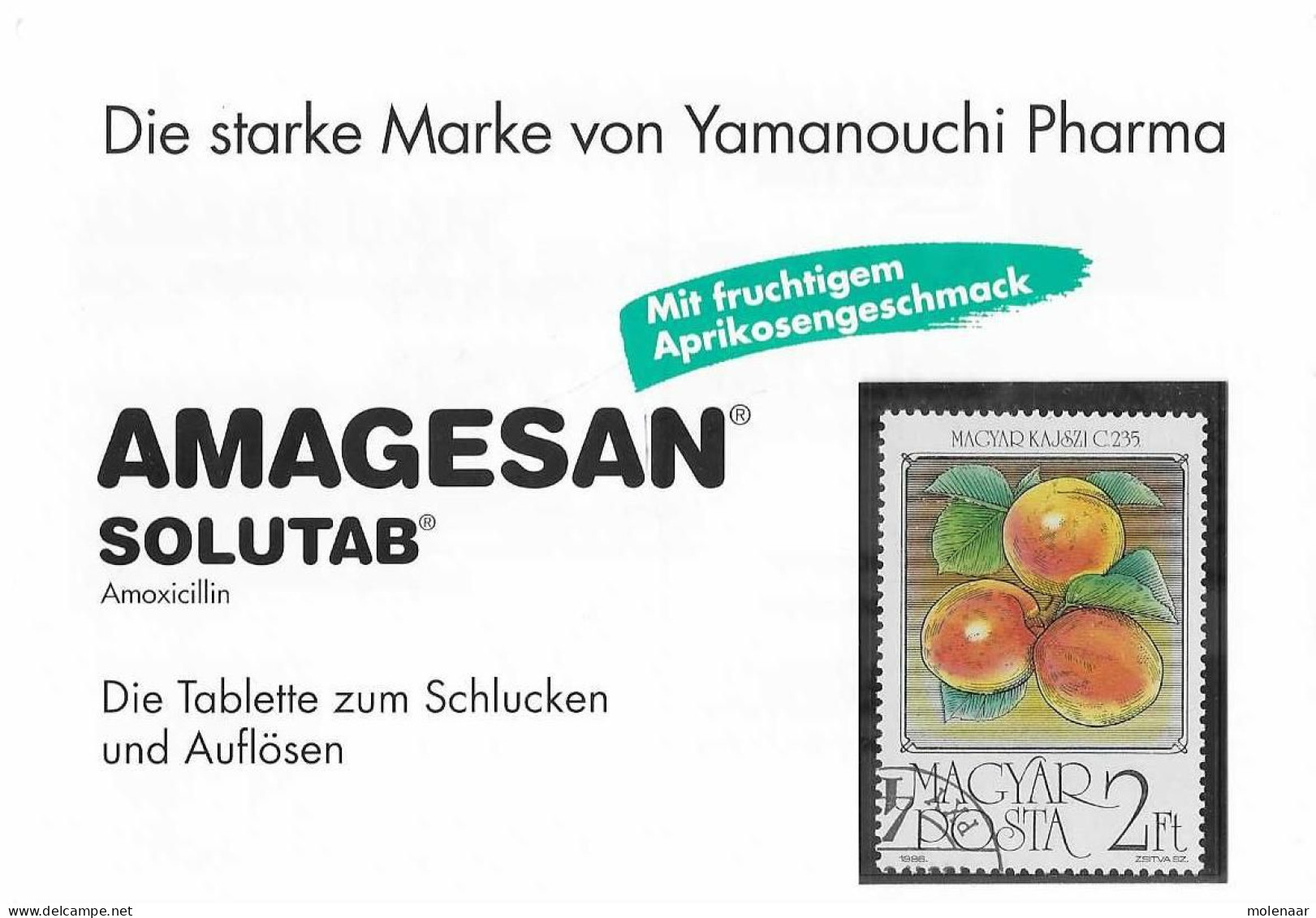 Postzegels > Europa > Hongarije >reclamekaart Met 1 Zegel (17060) - Sonstige & Ohne Zuordnung