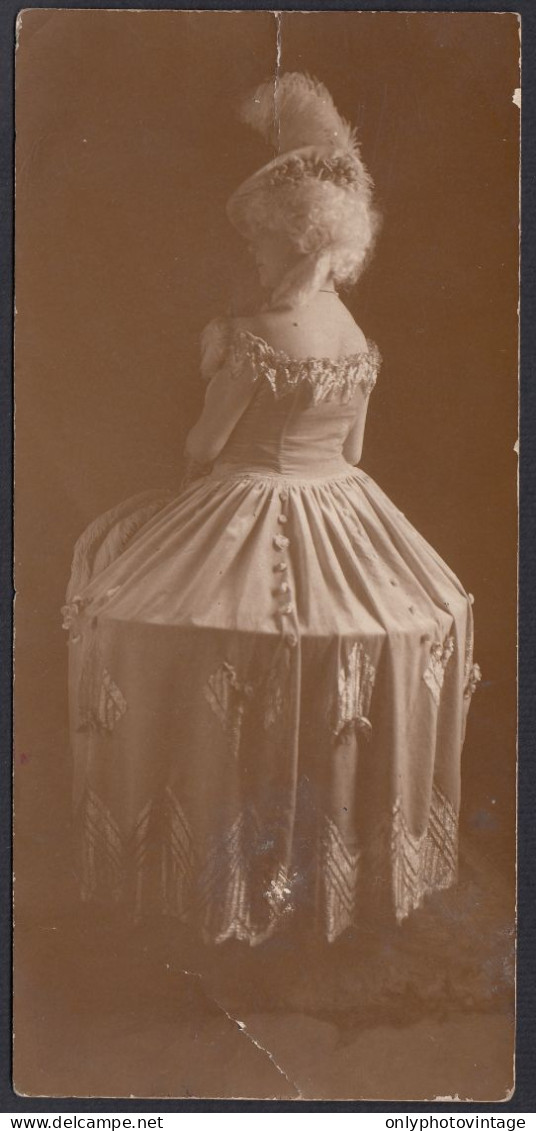 Moda Femminile - Donna Con Abito Vittoriano - 1900 Fotografia D'epoca - Places