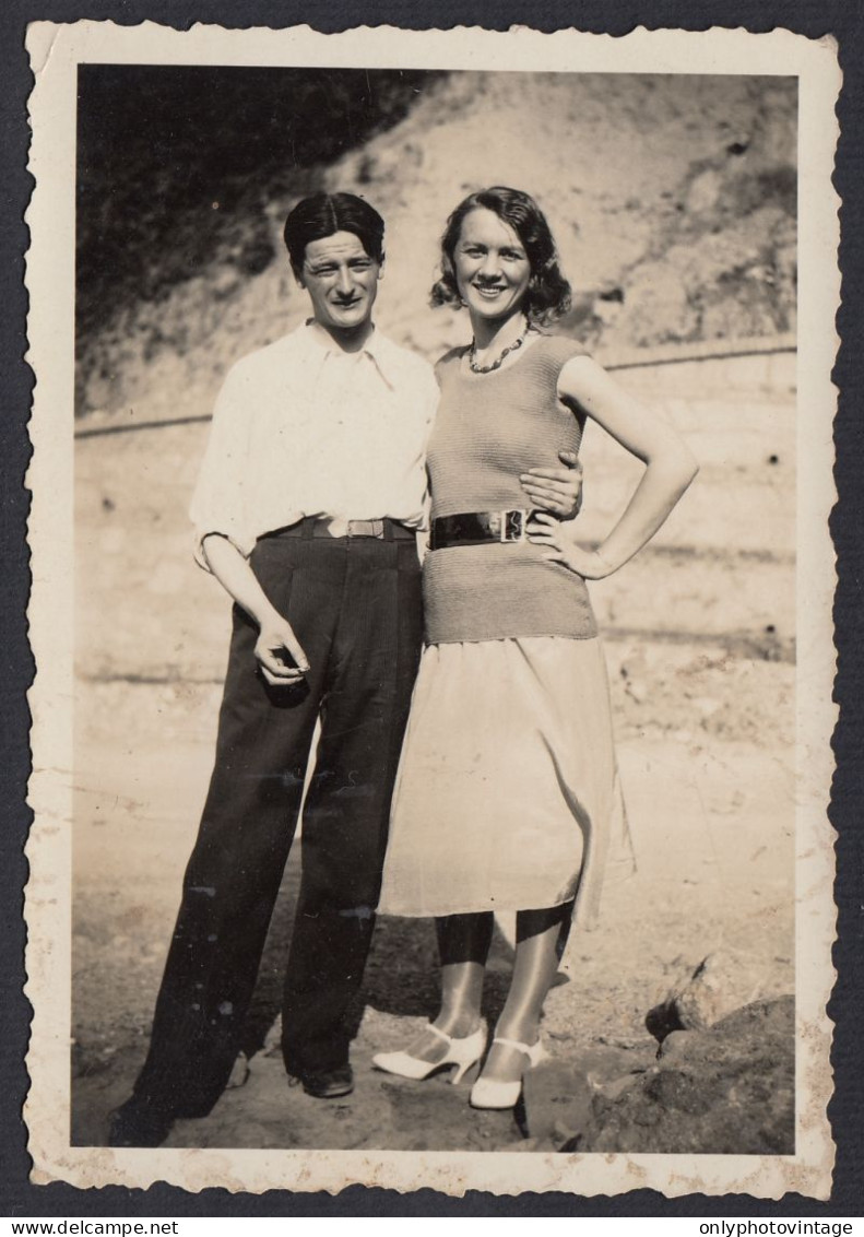 Italia 1940 - Ritratto Di Una Sorridente Coppia - Fotografia D'epoca - Places