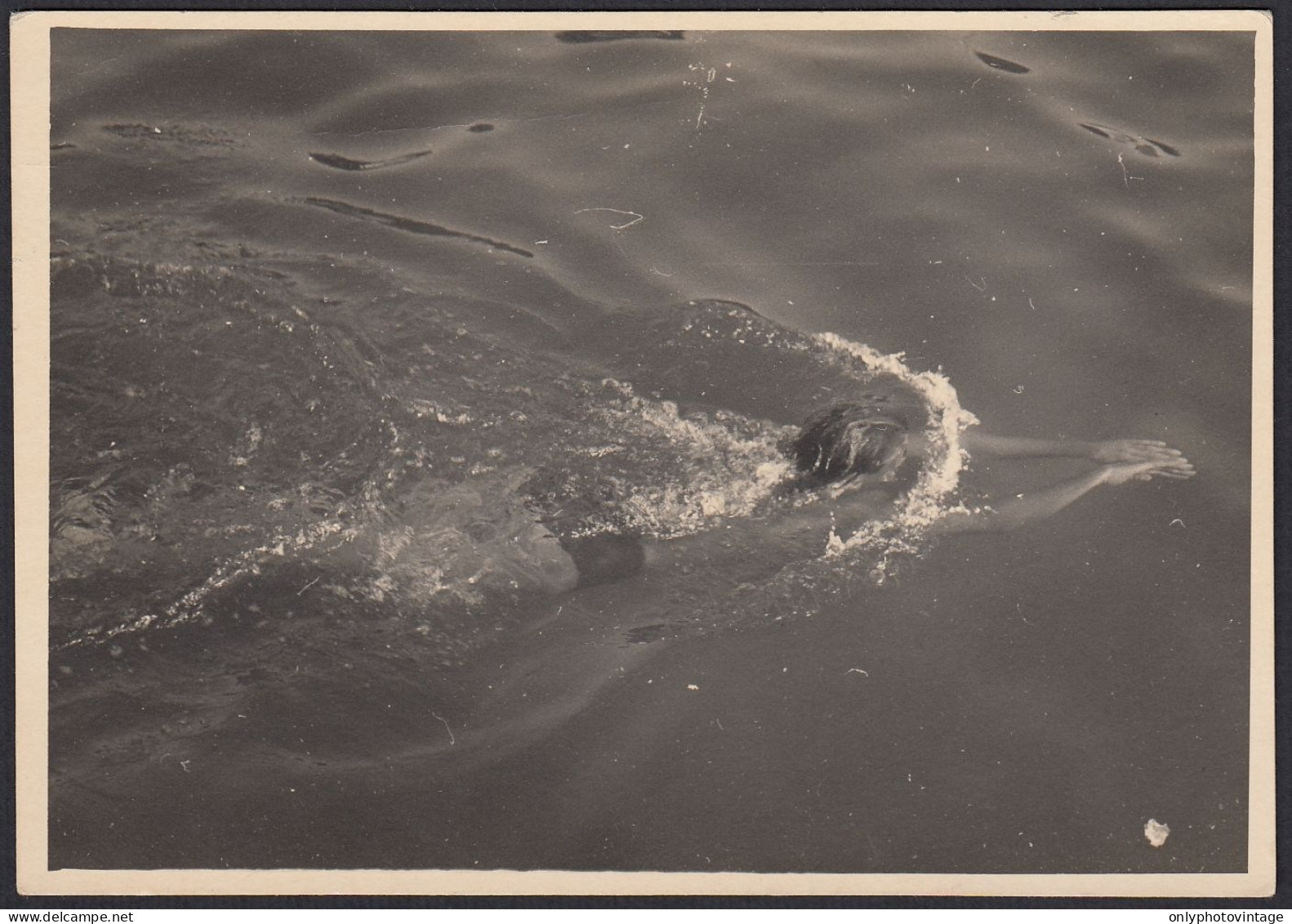 Italia 1950 - La Nuotatrice - Fotografia D'epoca - Places