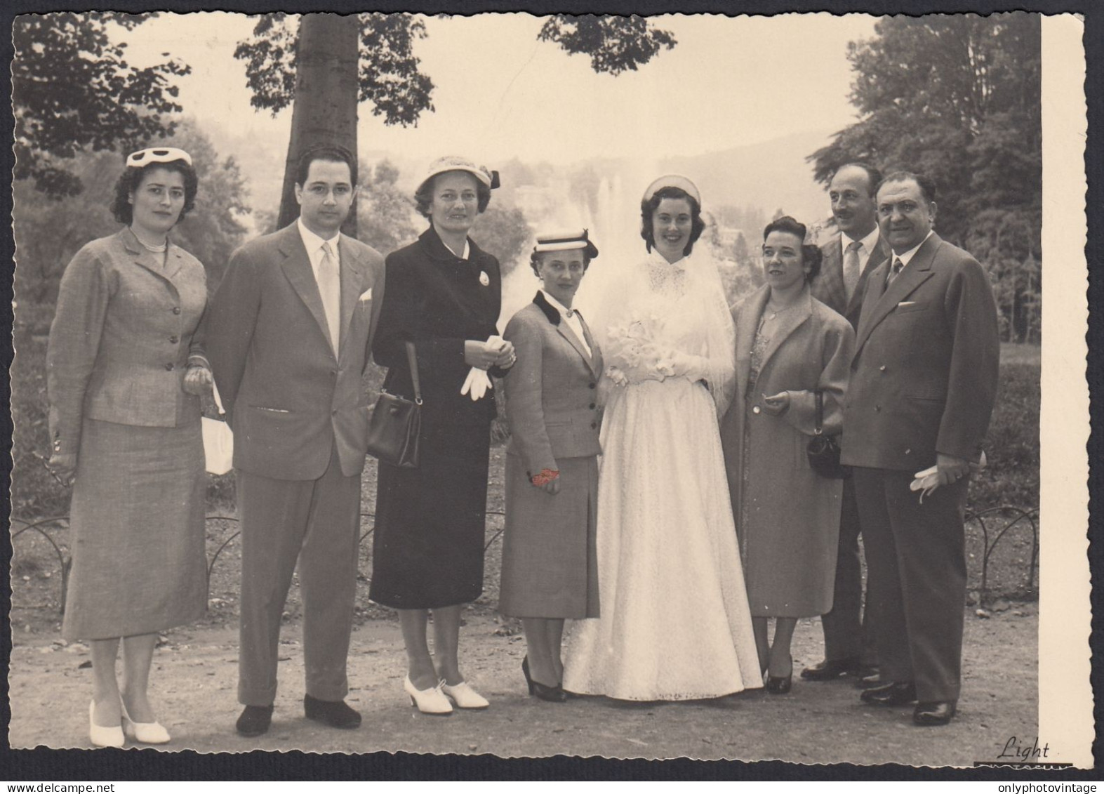 Torino 1955 - Foto Trevisio Erminio - Sposi Con Le Rispettive Famiglie - Places