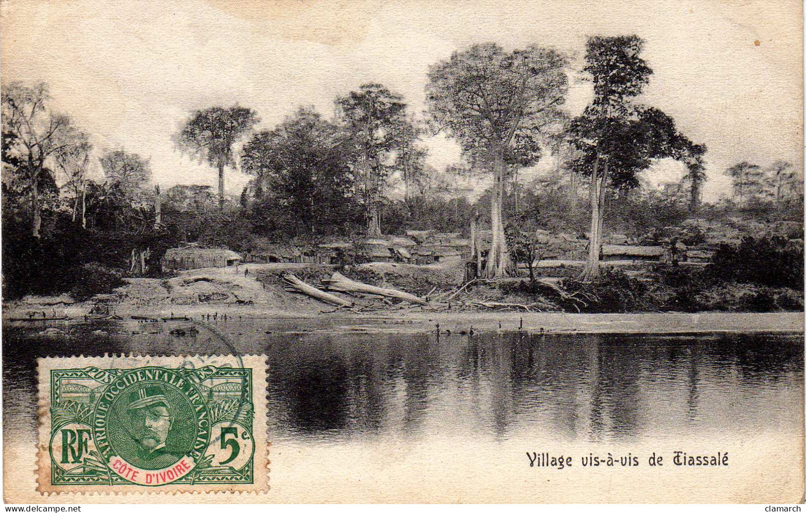 COTE D'IVOIRE-Souvenir De Tiassalé-village Vis à Vis De Tiassalé - Côte-d'Ivoire