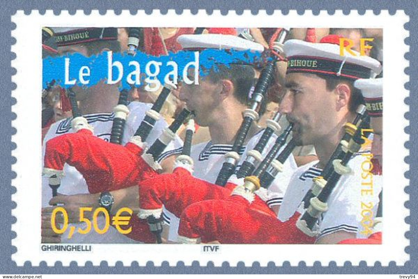 Timbre 2003 - Portraits De Régions N° 4 - La France à Voir - Bagad De Lann-Bihoué - N° 3655 - Unused Stamps