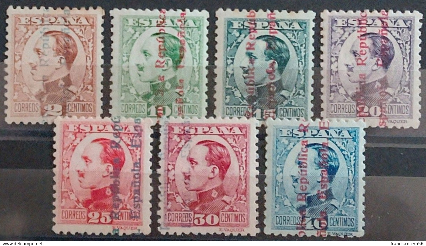 España: Año. 1931 - II República Española. 7/Valores, **nuevos Y Con *charnelas. Centrados De Lujo. - Ongebruikt