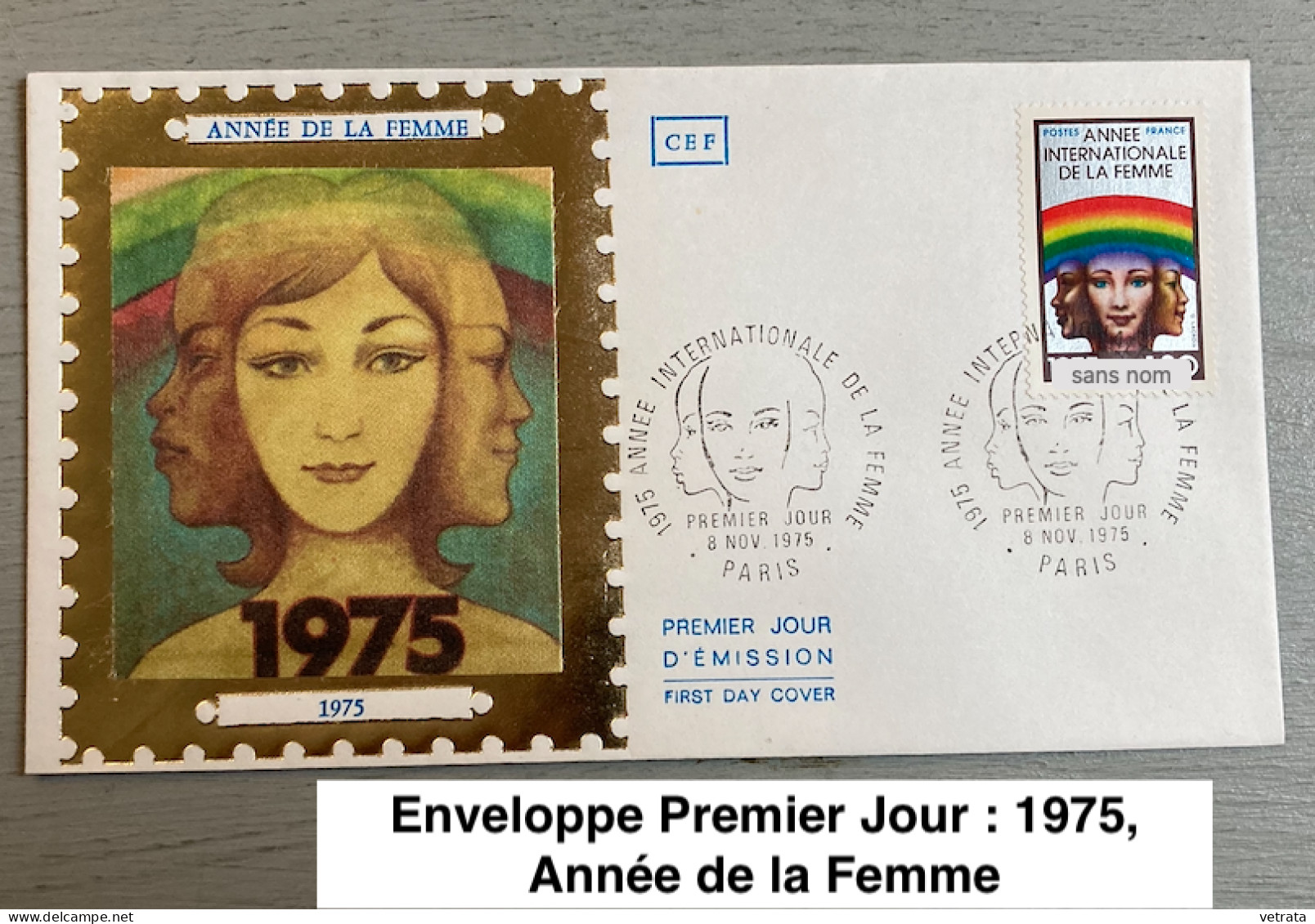 Enveloppe Premier Jour : 1975, Année De La Femme & 1 Enveloppe Affranchie Avec Flamme : Cinquantenaire Du Droit De Vote - Autres & Non Classés