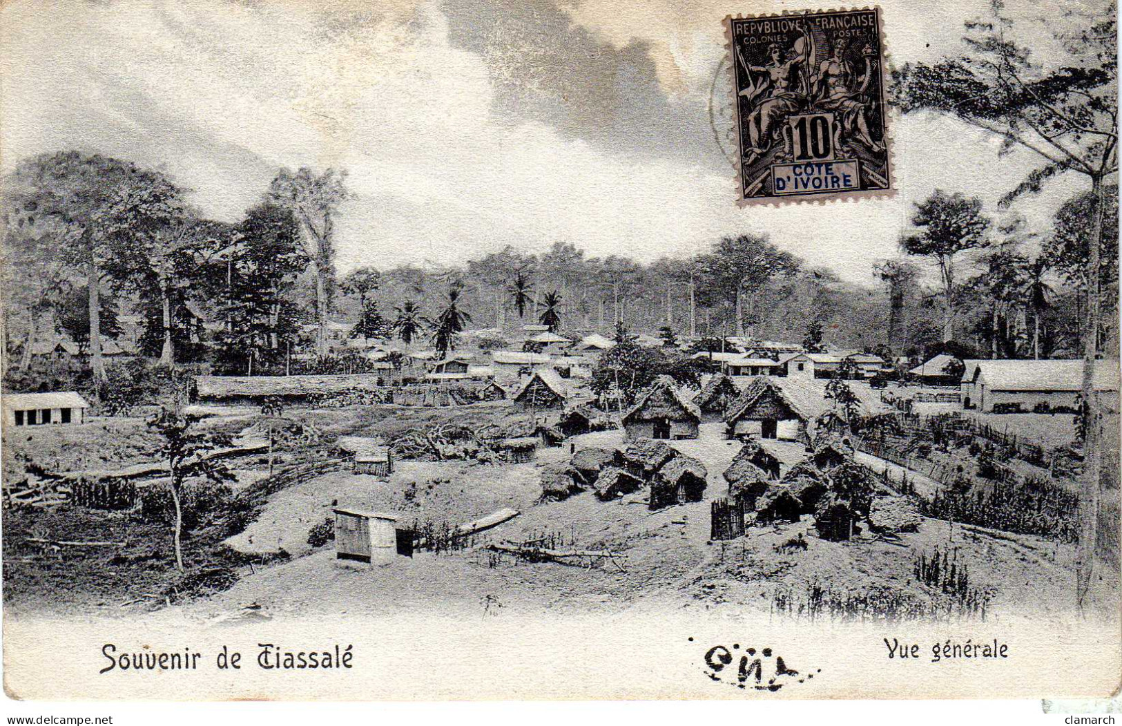 COTE D'IVOIRE-Souvenir De Tiassalé-Vue Générale - Côte-d'Ivoire