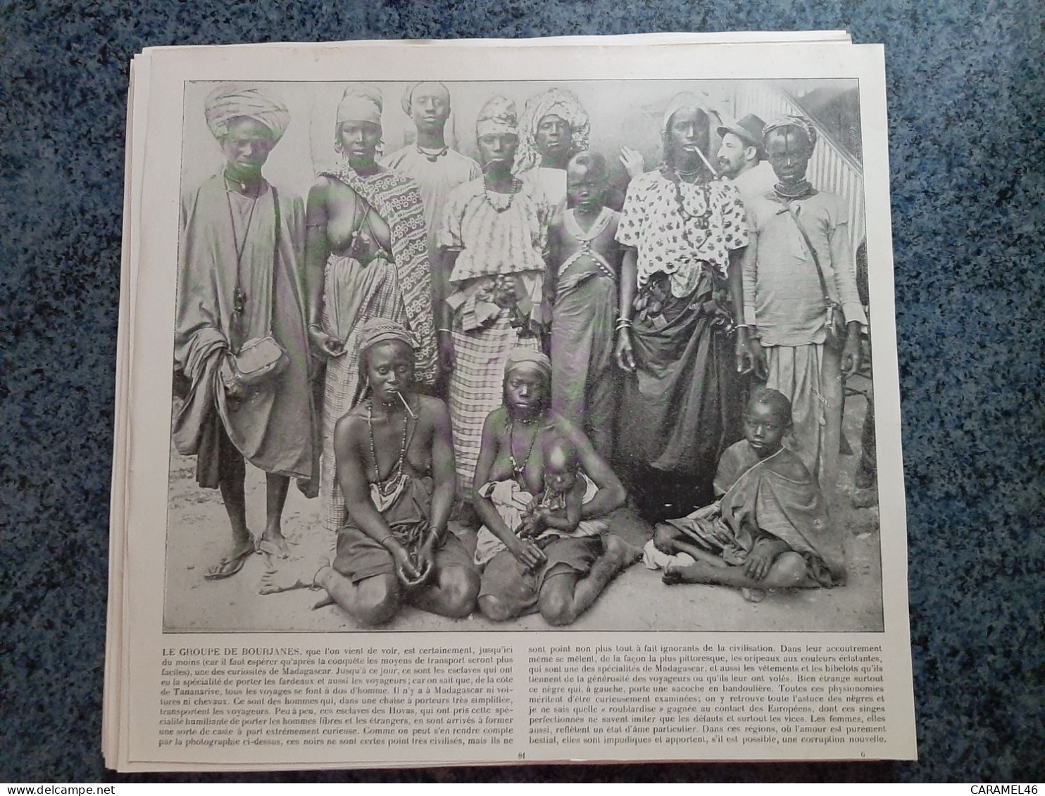 AFFICHE  - PHOTOGRAPHIQUE   - LE GROUPE DE BOURJANES  DE  MADAGASCAR - Affiches