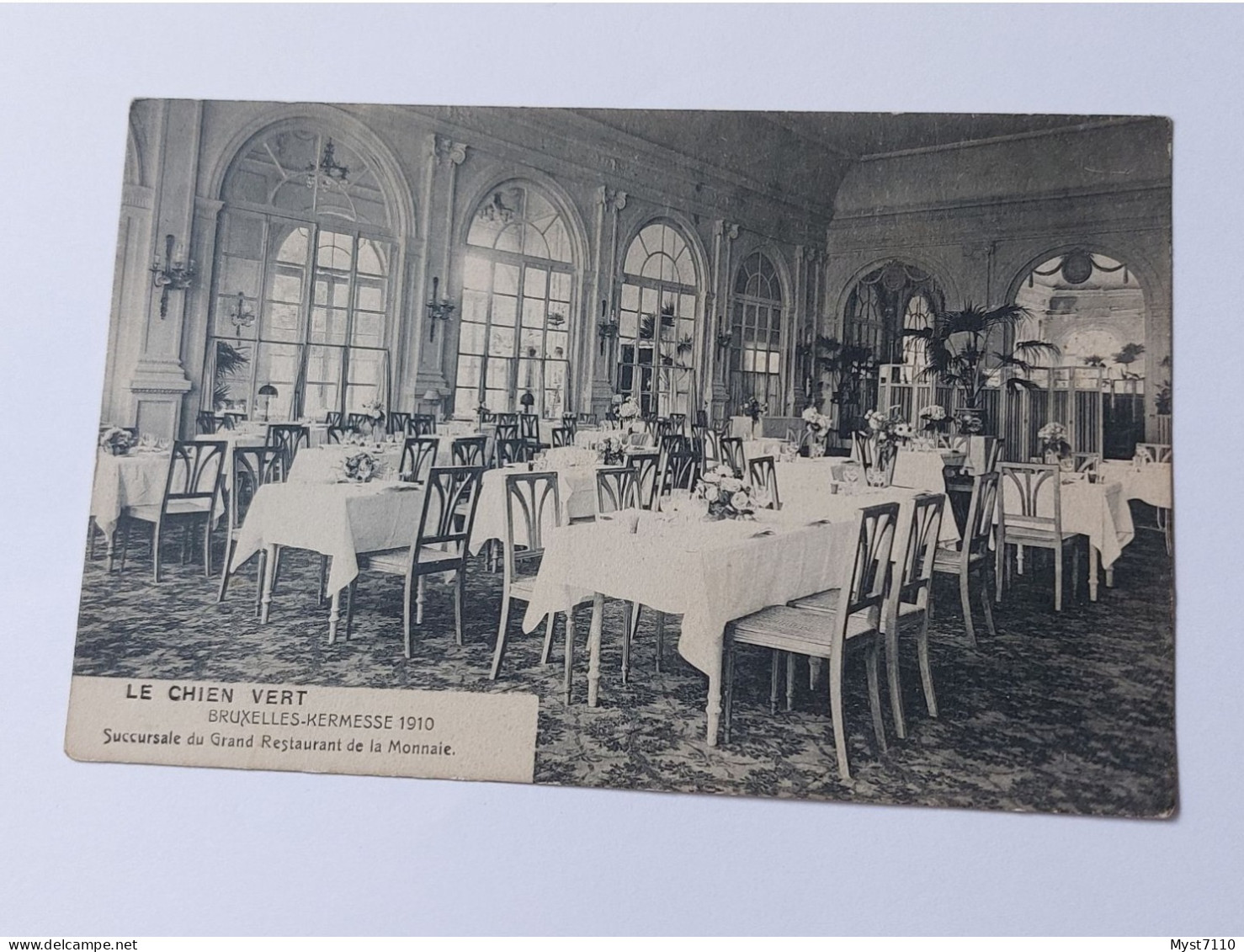 P1 Cp Bruxelles/Le Chien Vert. Bruxelles  Kermesse 1910. Succursale Du Grand Restaurant De La Monnaie. 1 - Exposiciones Universales