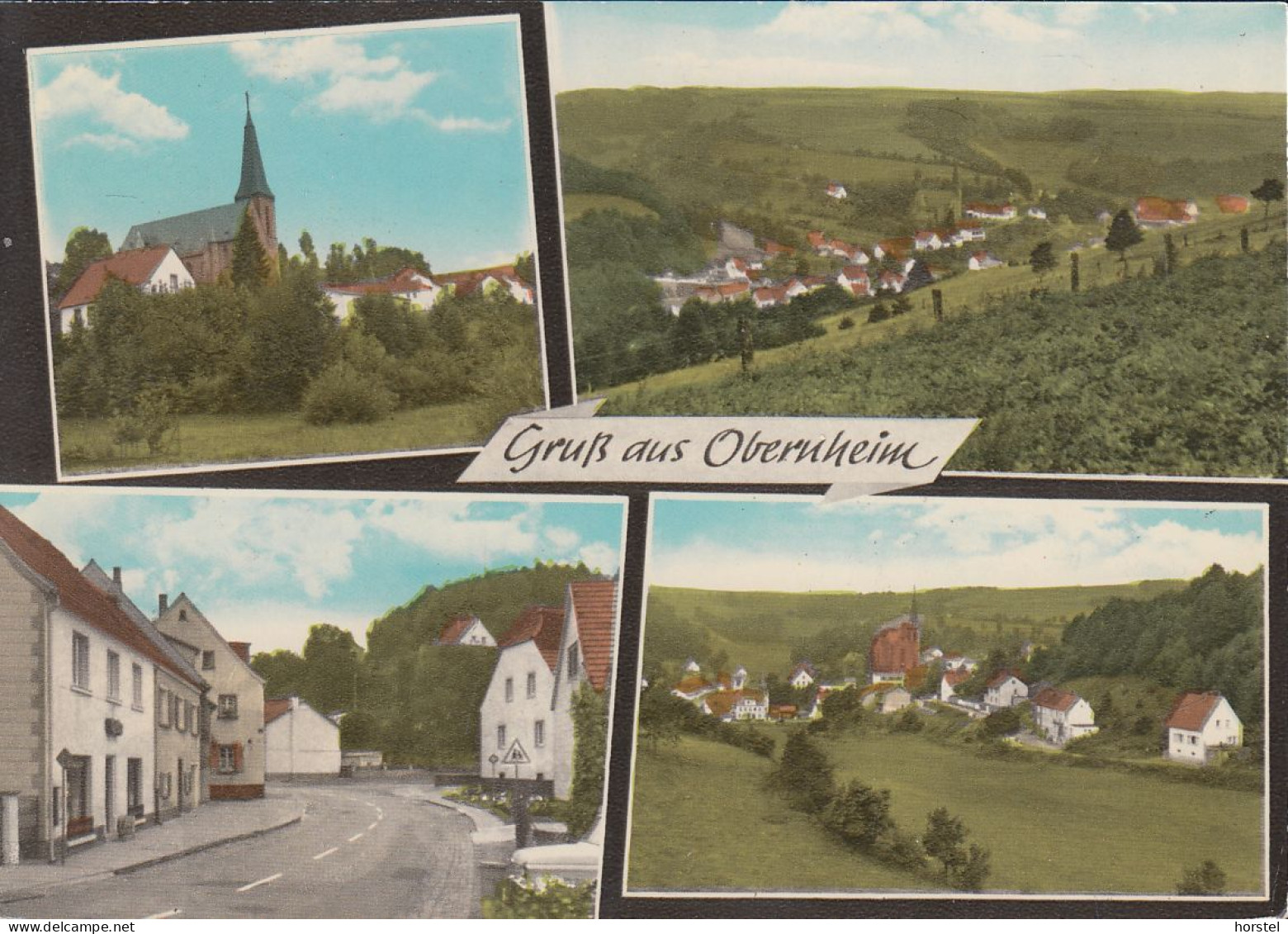 D-72364 Obernheim - Alte Ansichten - Straßenansicht - Kirche - Siedlung - Nice Stamp - Rottweil