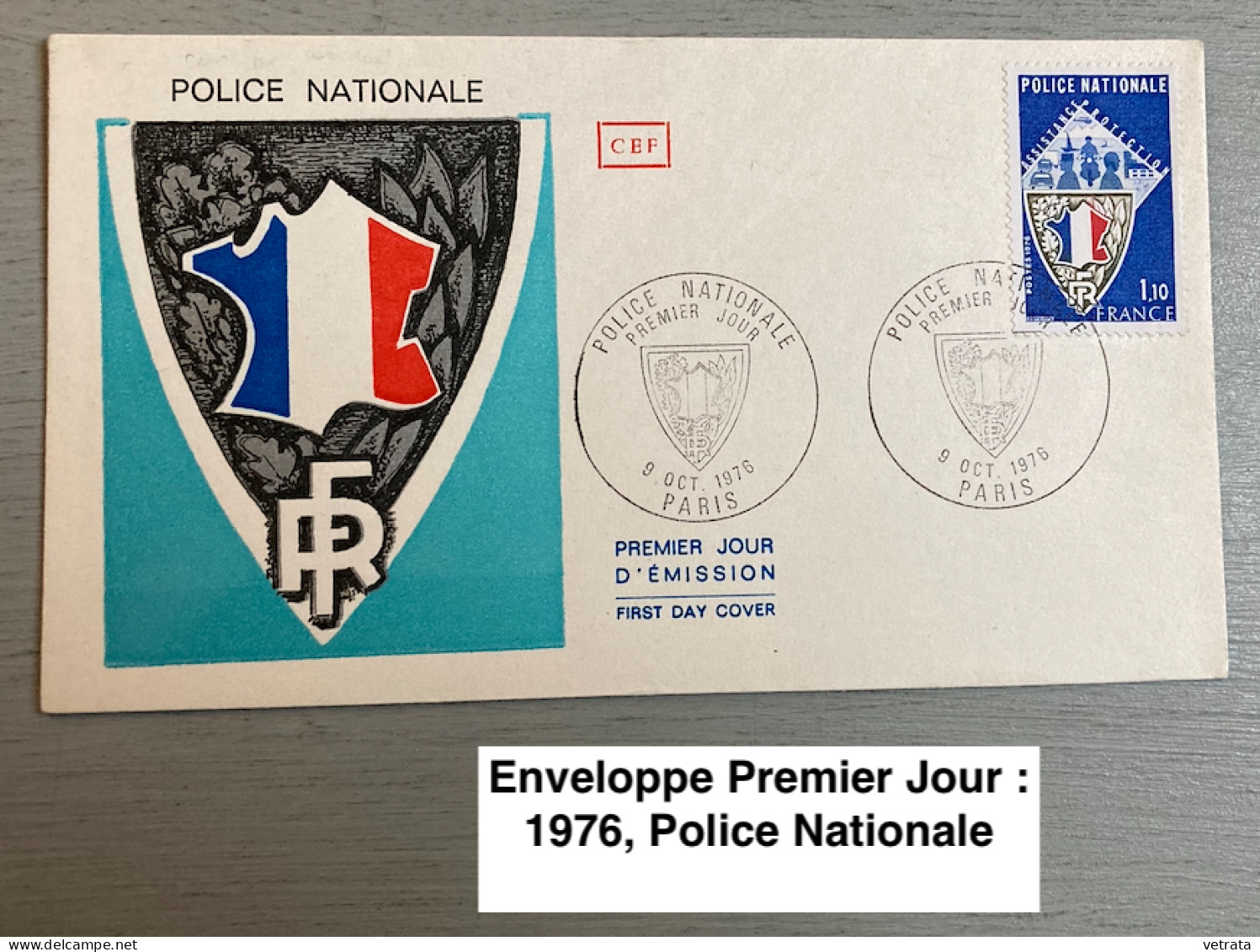 Enveloppe Premier Jour : 1976, Police Nationale - Other & Unclassified