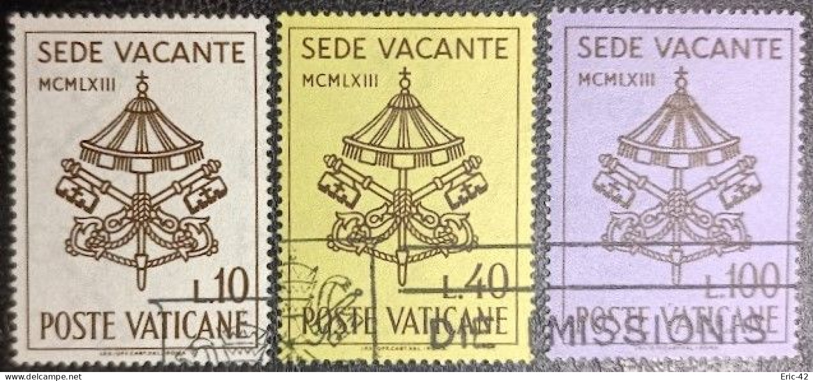 VATICAN. Y&T N°380/382. USED. - Oblitérés