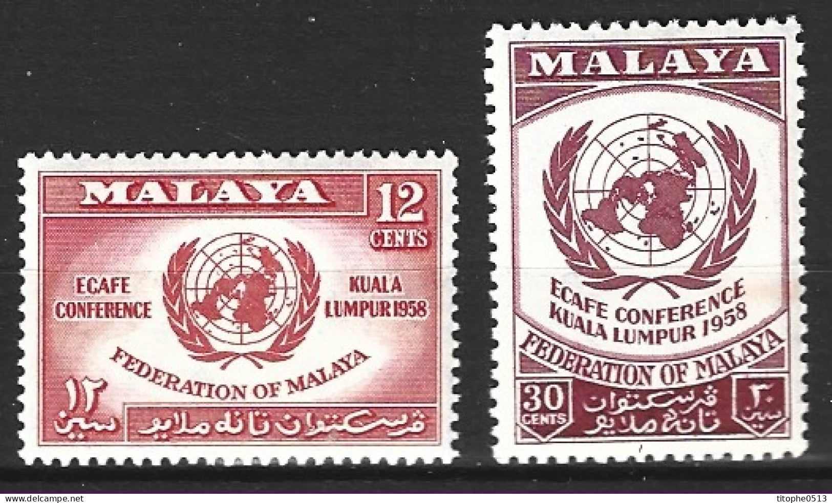 MALAISIE. N°85-6 De 1958. Conseil économique. - Federated Malay States