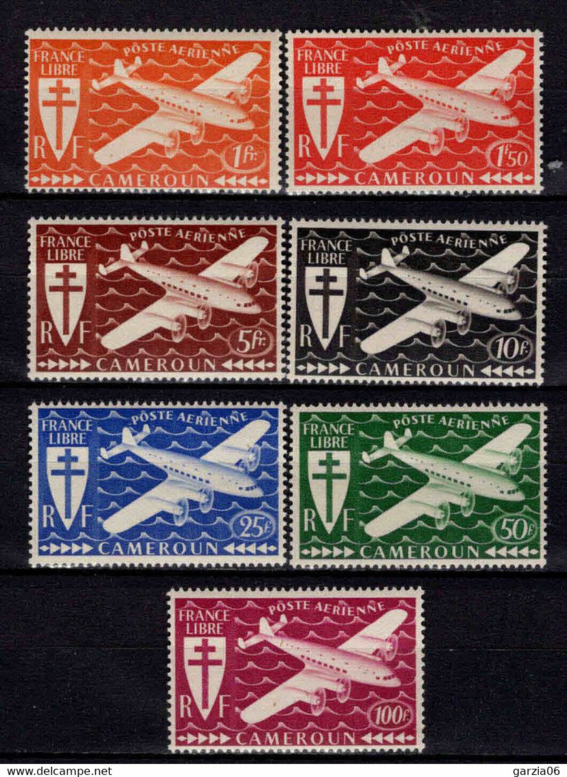 Cameroun - 1942 -  Série De Londres   -  PA 12 à 18  - Neufs ** - MNH - Aéreo