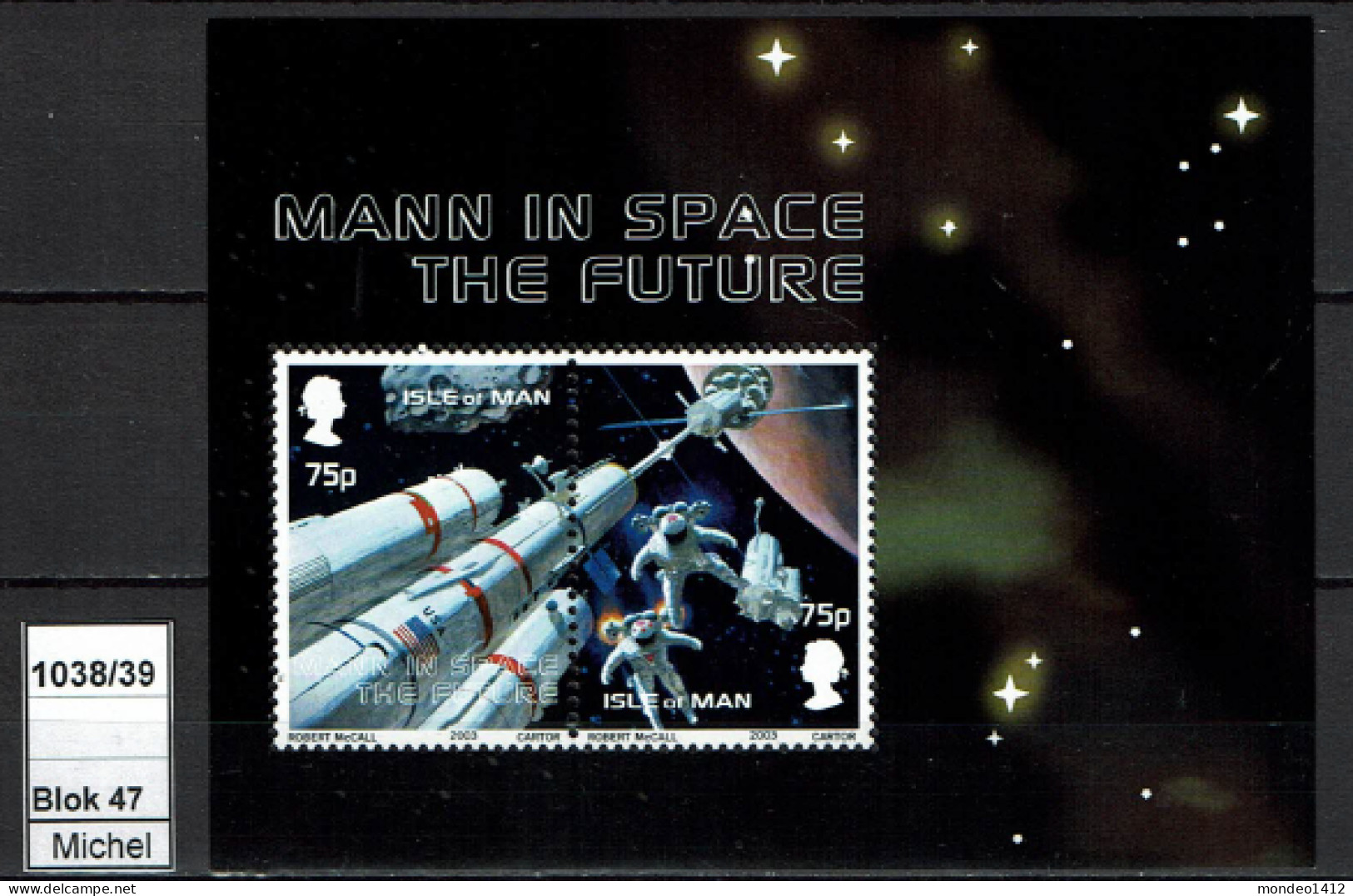 Isle Of Man - 2003 - MNH - Voyage Dans L'espace, Space Travel, Man In Space - Isle Of Man