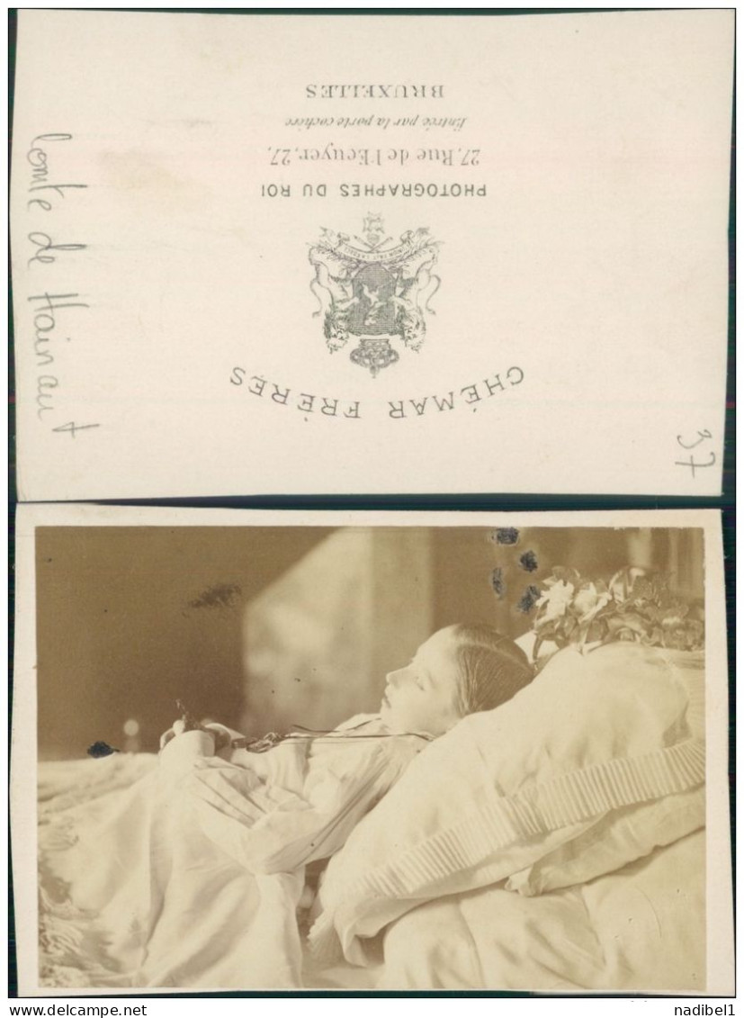 Ghémar, Bruxelles, Comte De Hainaut, Léopold Prince De Saxe-Cobourg Gotha Sur Son Lit De Mort, Postmortem - Autres & Non Classés