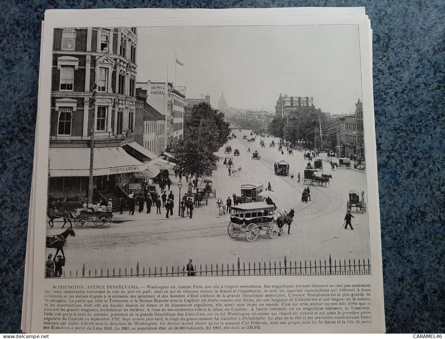 AFFICHE  - PHOTOGRAPHIQUE   -  WASHINGTON  , AVENUE  PENSYLVANIA - Affiches