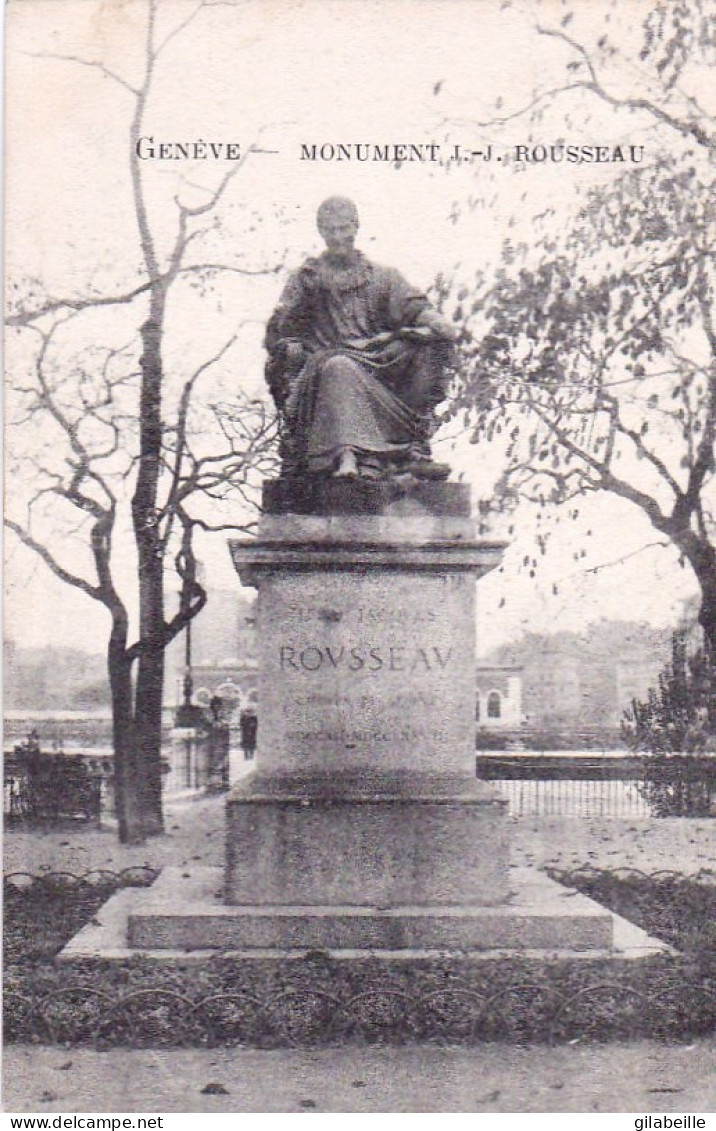 GENEVE - Monument J J Rousseau - Other & Unclassified