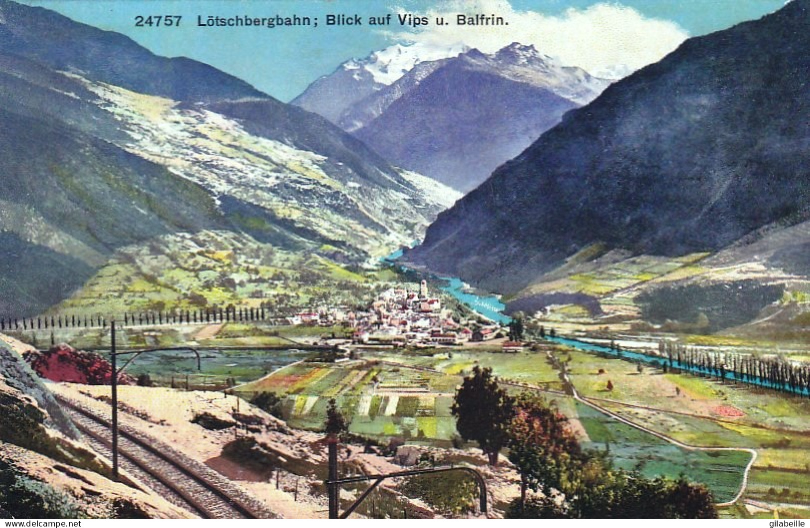 Valais - Lotschbergbahn Blick Auf Vips U Balfrin - Otros & Sin Clasificación