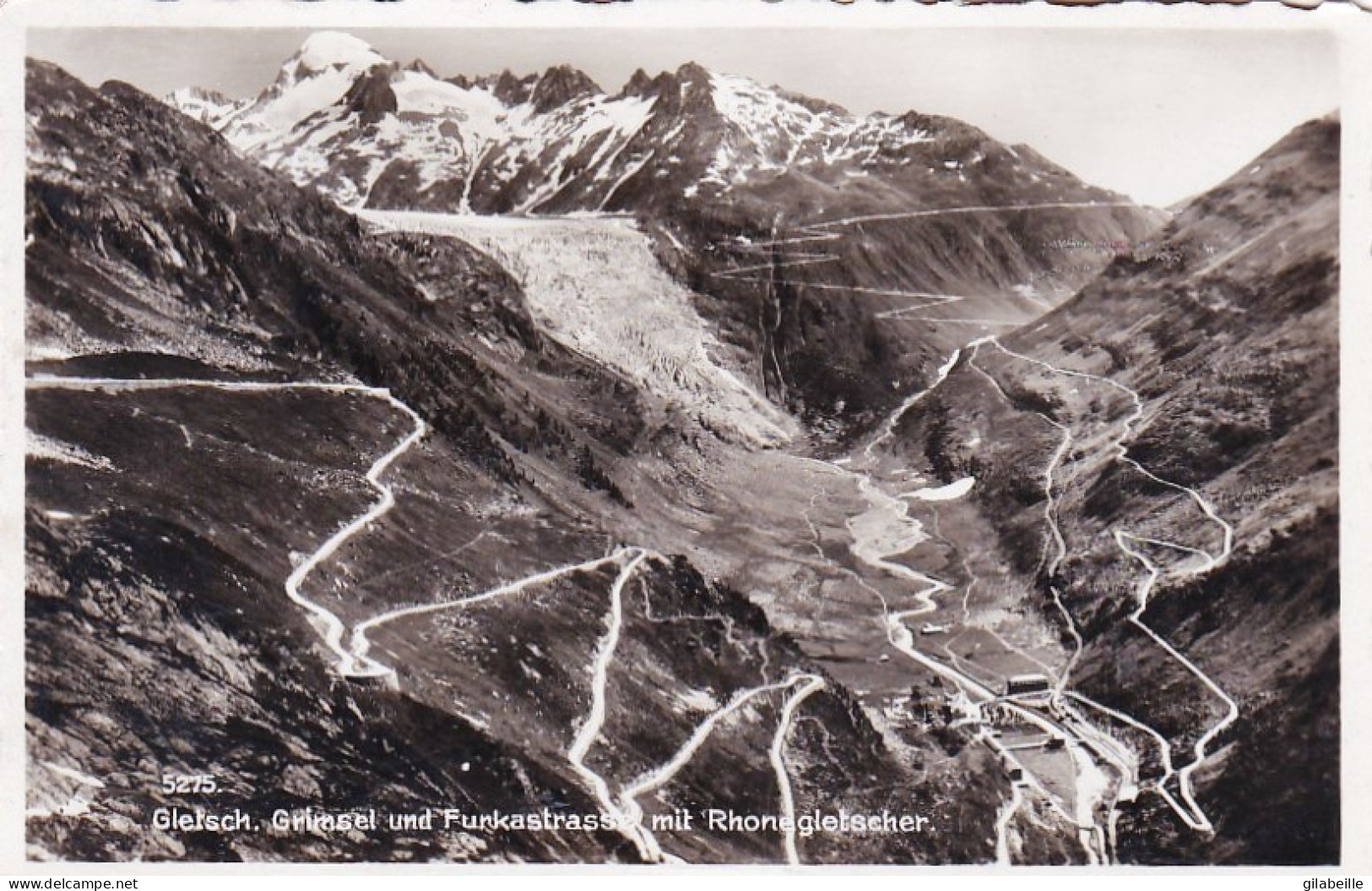  Schweiz/Suisse -Valais -  Gletsch Grimsel Und Furkastrasse Rhonegletscher - Autres & Non Classés